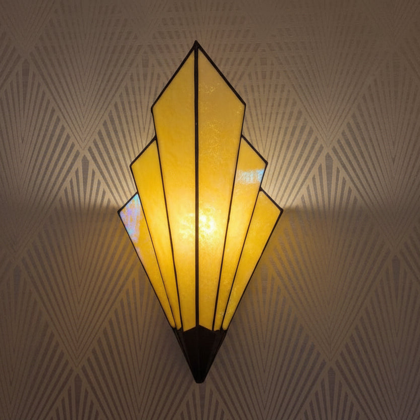 Lyon Amber Tiffany Wall Light
