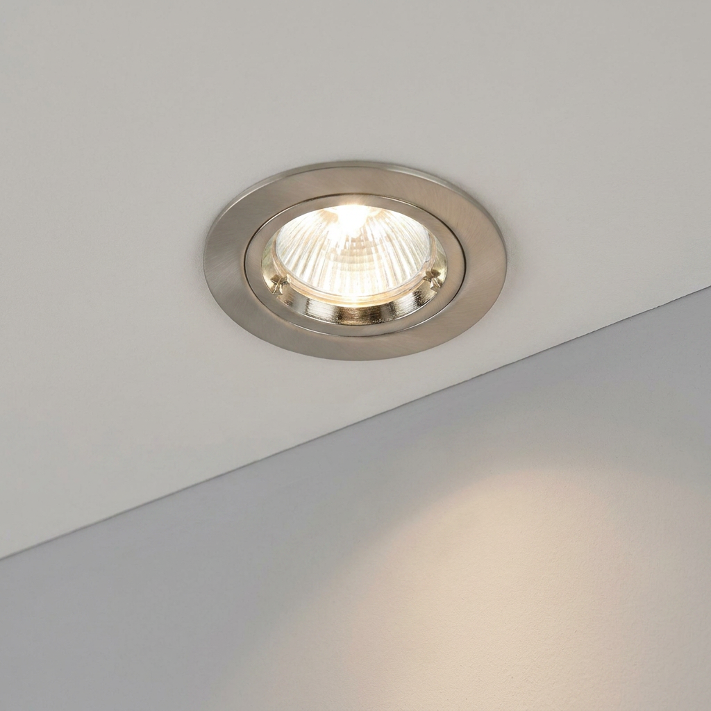 Cast Fixed Satin Nickel Recessed Downlight-warehouse-180926