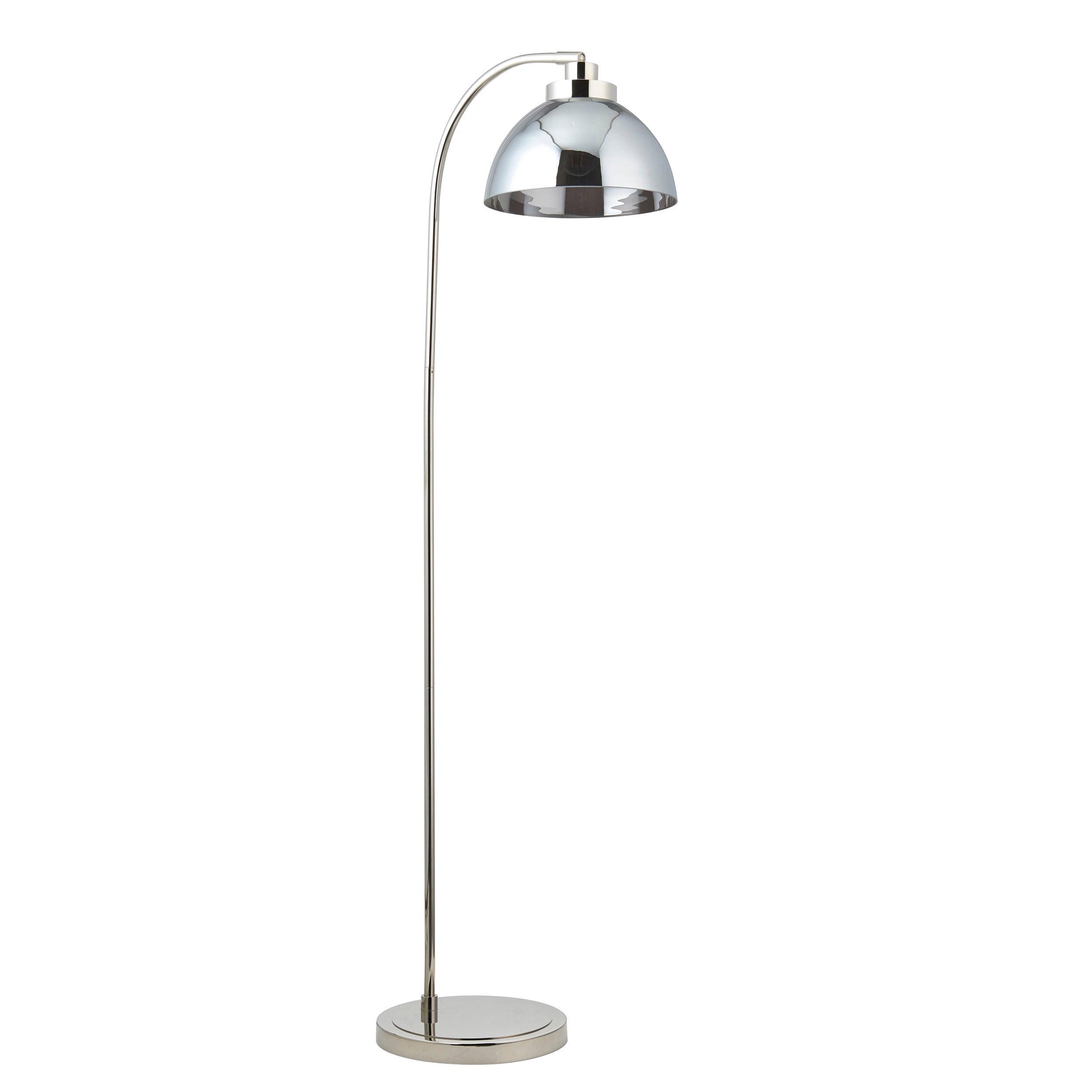 Caspa Modern Nickel Floor Lamp-OPEN-BOX