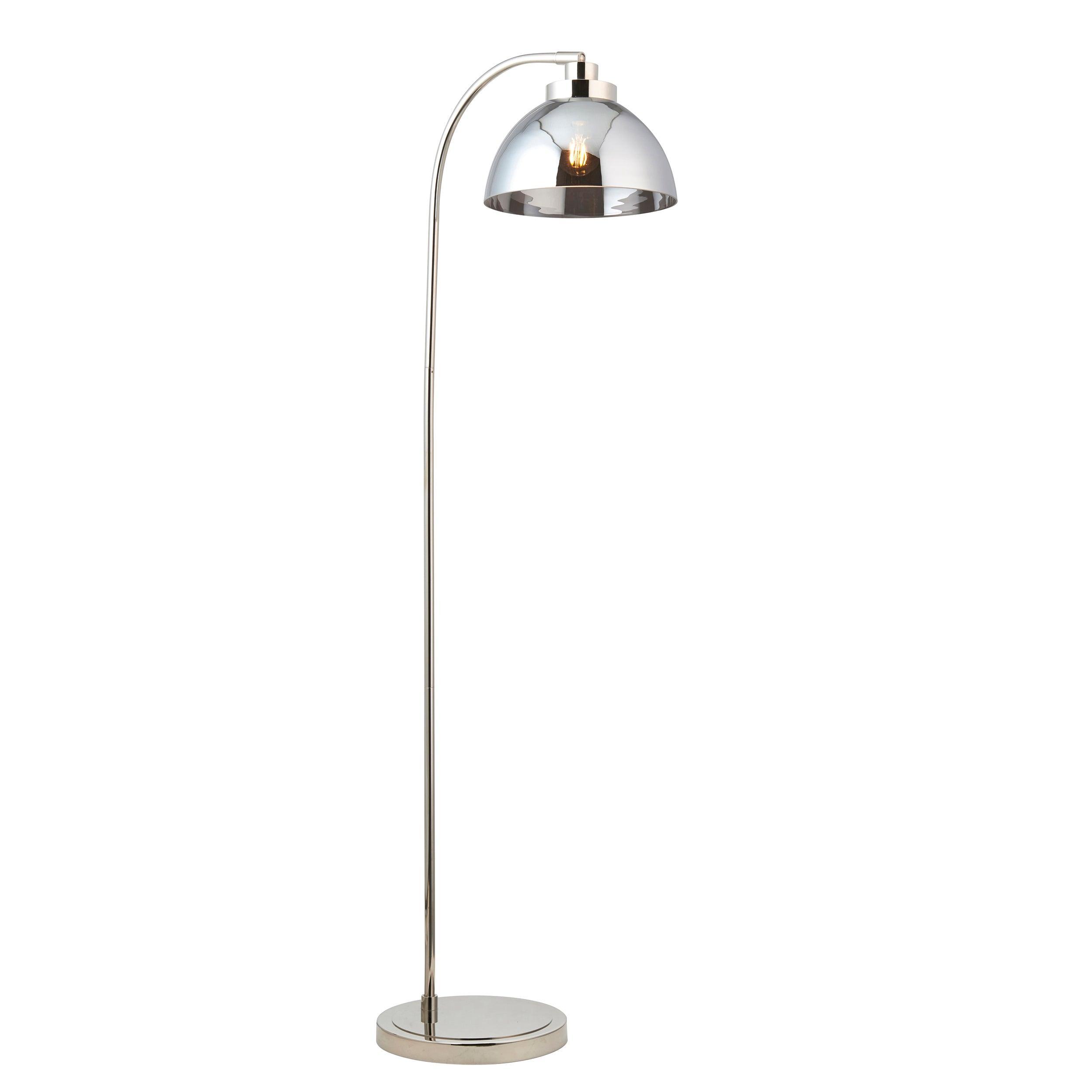 Caspa Modern Nickel Floor Lamp-OPEN-BOX-01-04-26