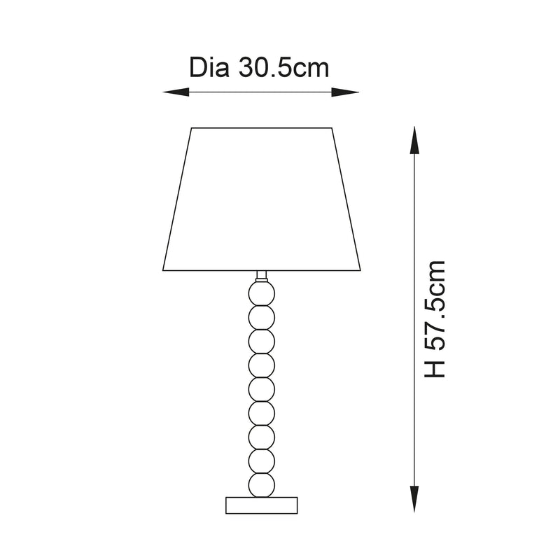 Adelie Green Crystal Glass Table Lamp - Silver 12" Shade-Endon Lighting-Living-Room-Tiffany Lighting Direct-[image-position]