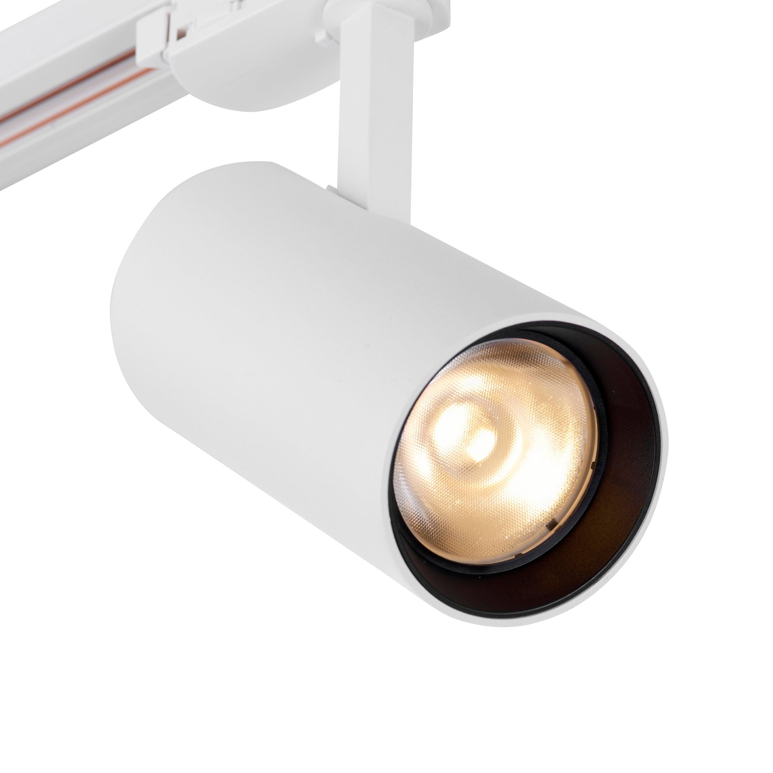 coltled 23w track head 3000k matt white warm whiteby saxby lighting