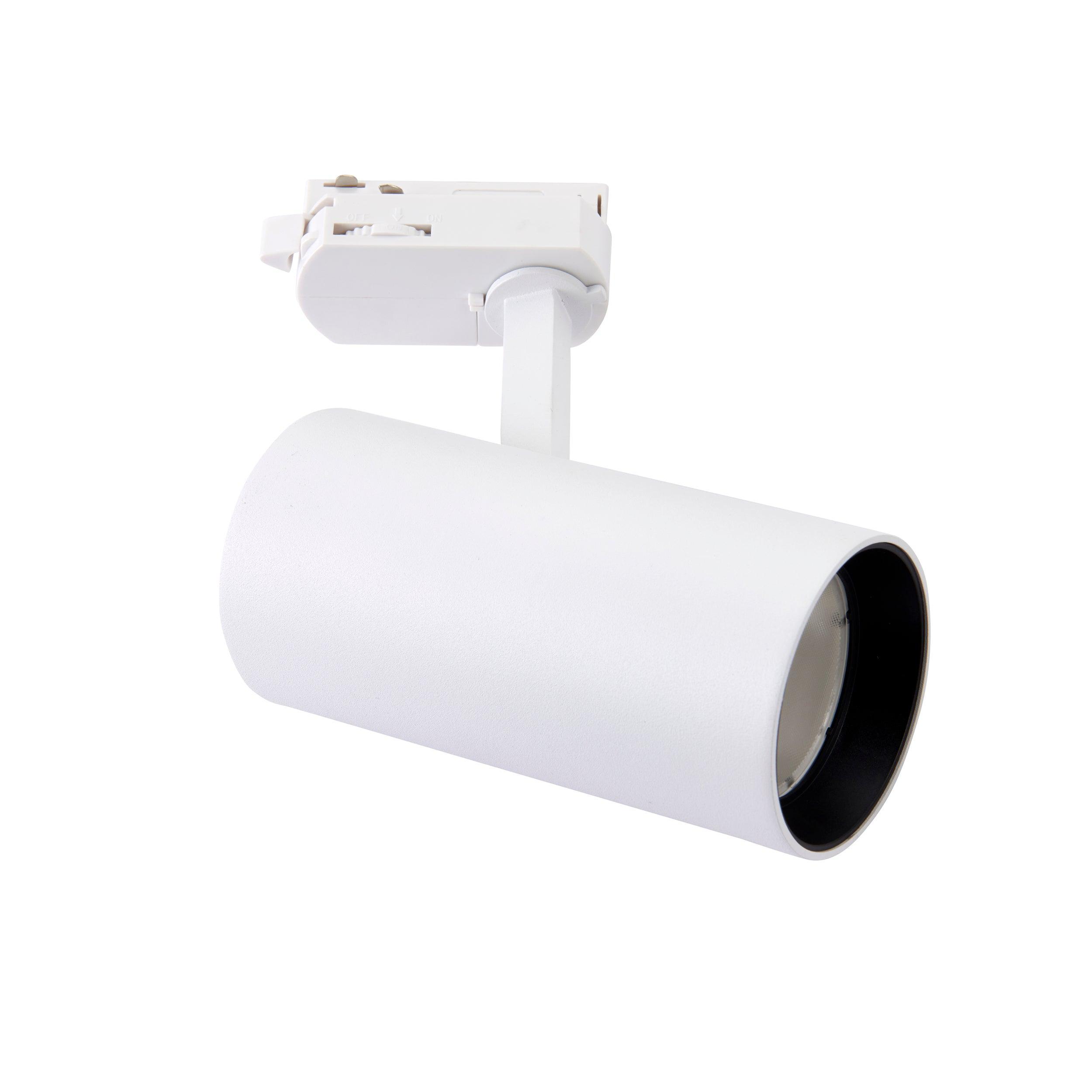 coltled 23w track head 3000k matt white warm white by saxby lighting, close up image 33