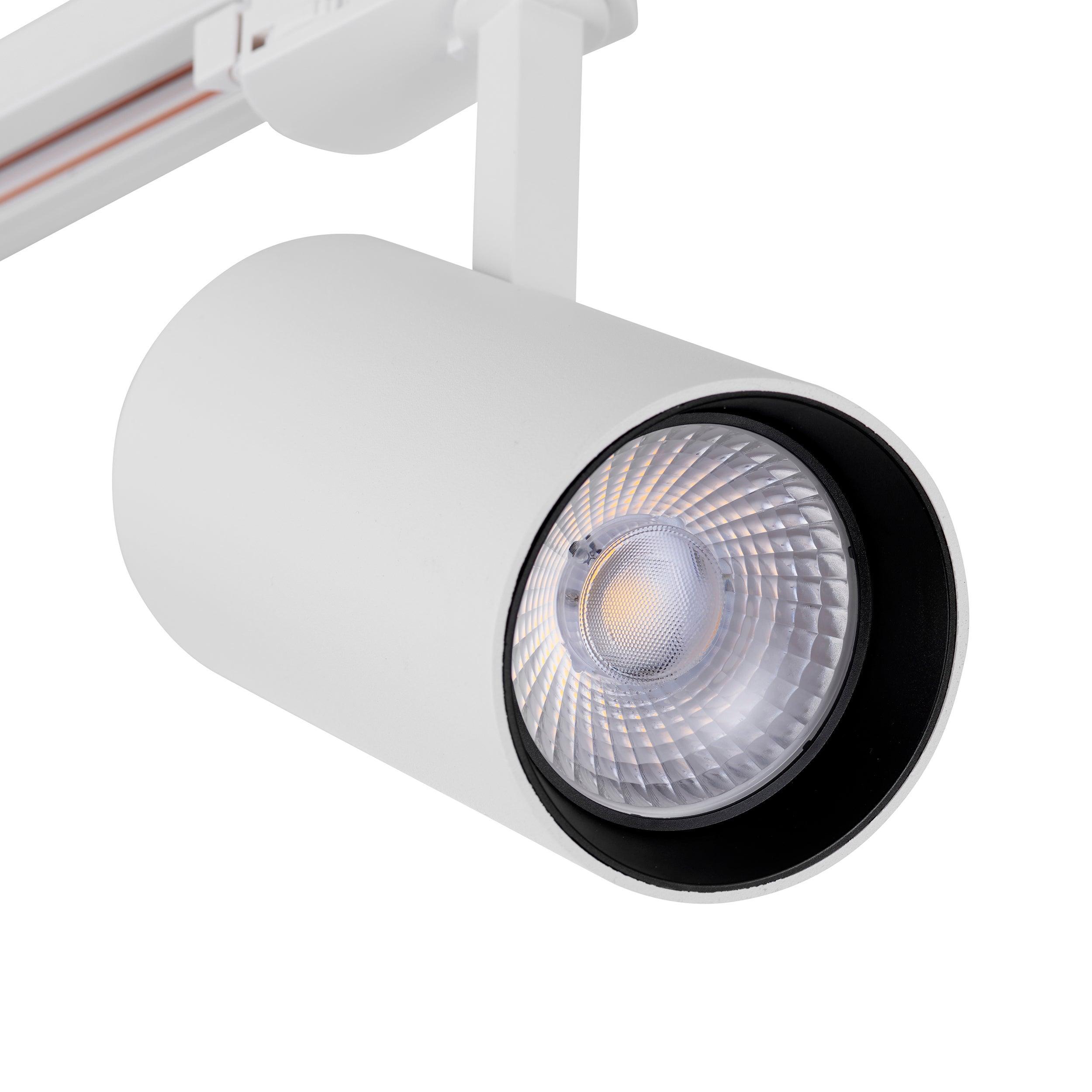 coltled 34w track head 3000k matt white warm white by saxby lighting, close up image 17
