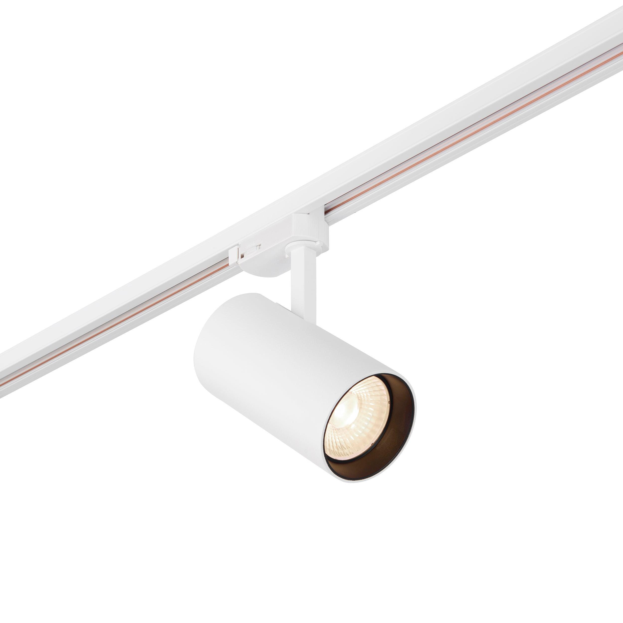 coltled 34w track head 4000k matt white cool white by saxby lighting, close up image 28