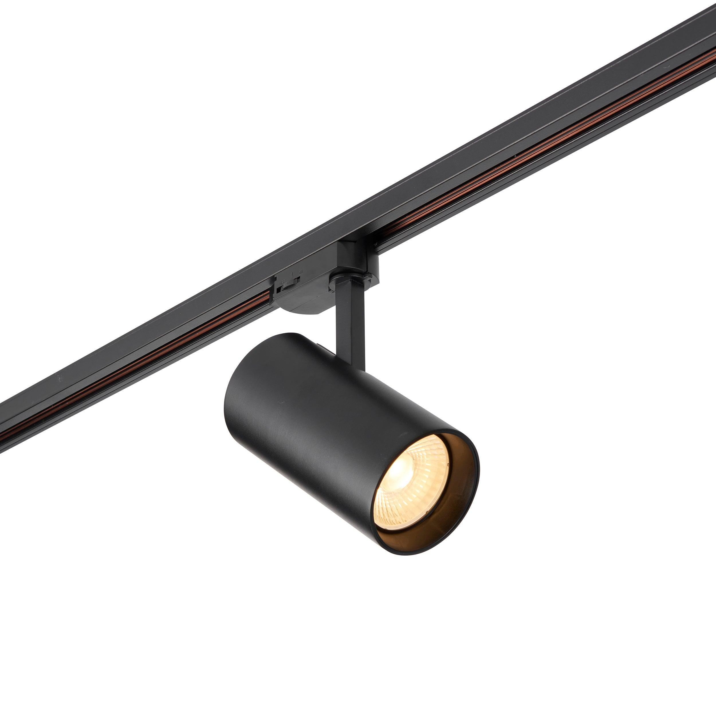 coltled 34w track head 3000k matt black warm white by saxby lighting, close up image 28