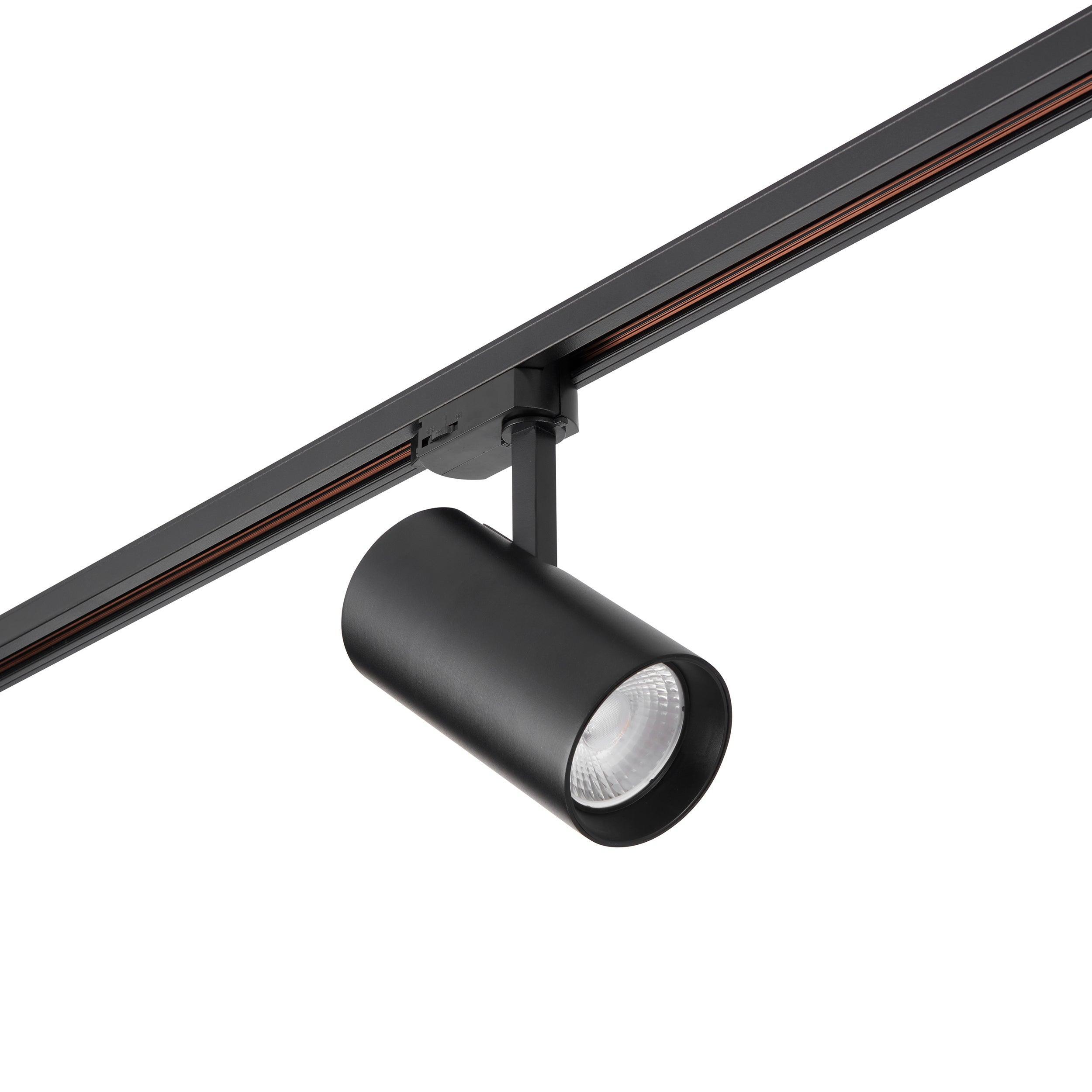 coltled 34w track head 3000k matt black warm white by saxby lighting, close up image 19