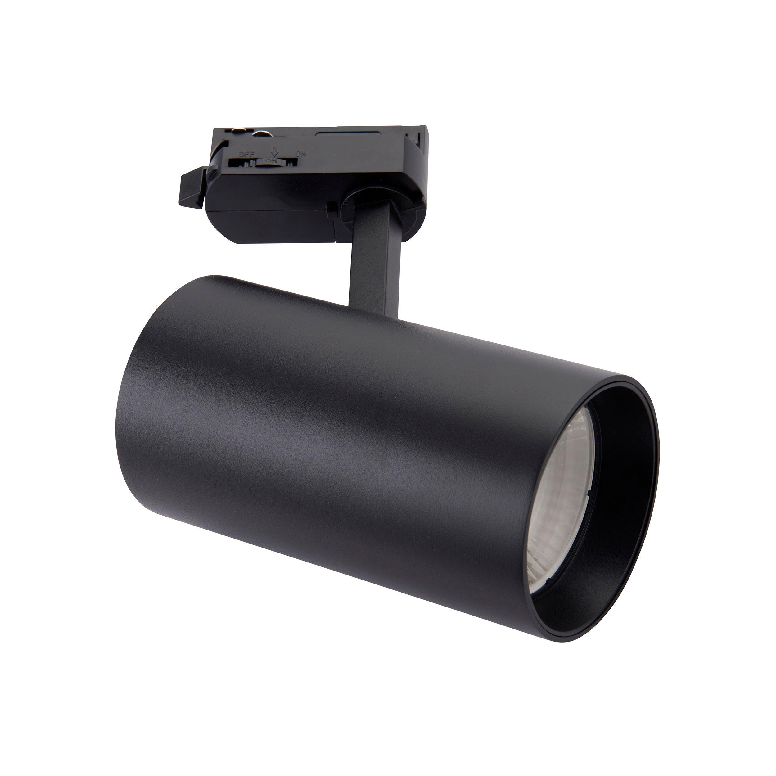 coltled 34w track head 4000k matt black cool white by saxby lighting, close up image 26