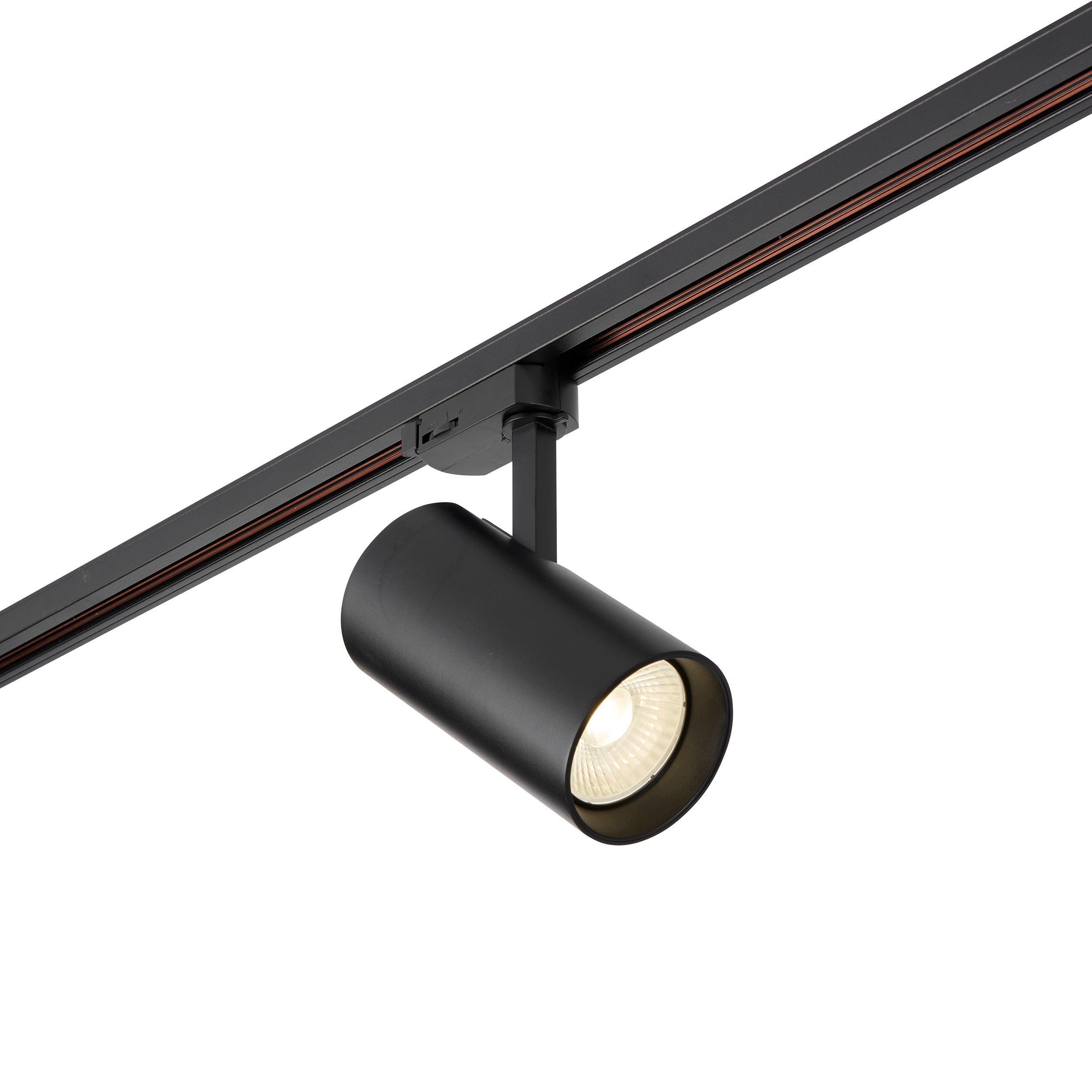 coltled 34w track head 4000k matt black cool white by saxby lighting, close up image 27