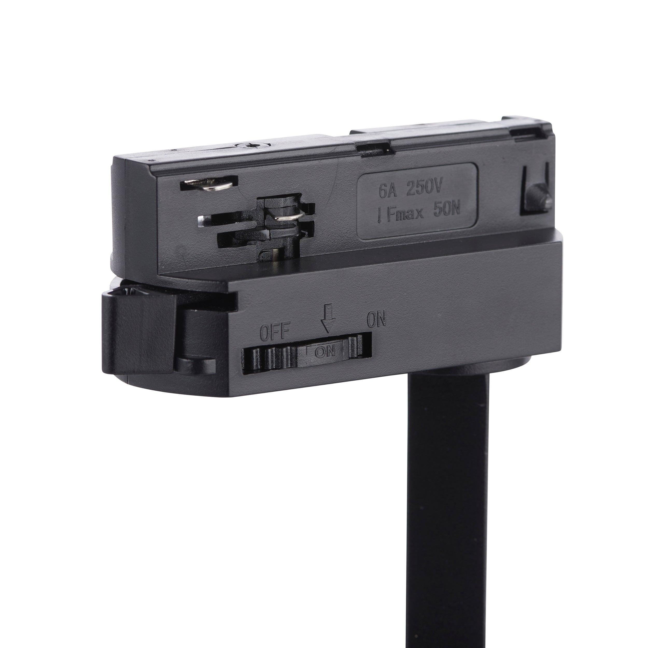 coltled 34w track head 4000k matt black cool white by saxby lighting, close up image 12