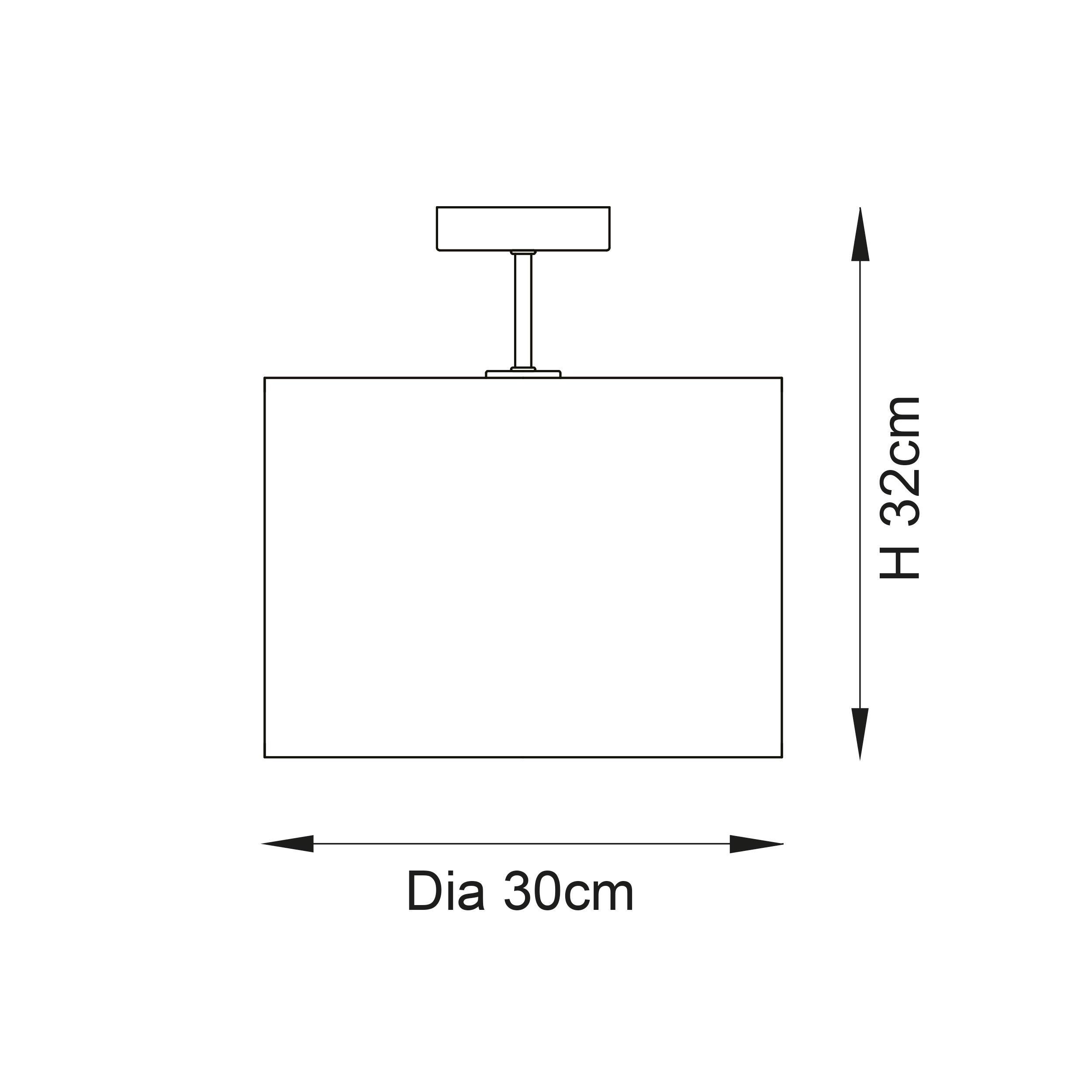 Longshore 1 Light Black Semi Flush living room Ceiling Light Image 10