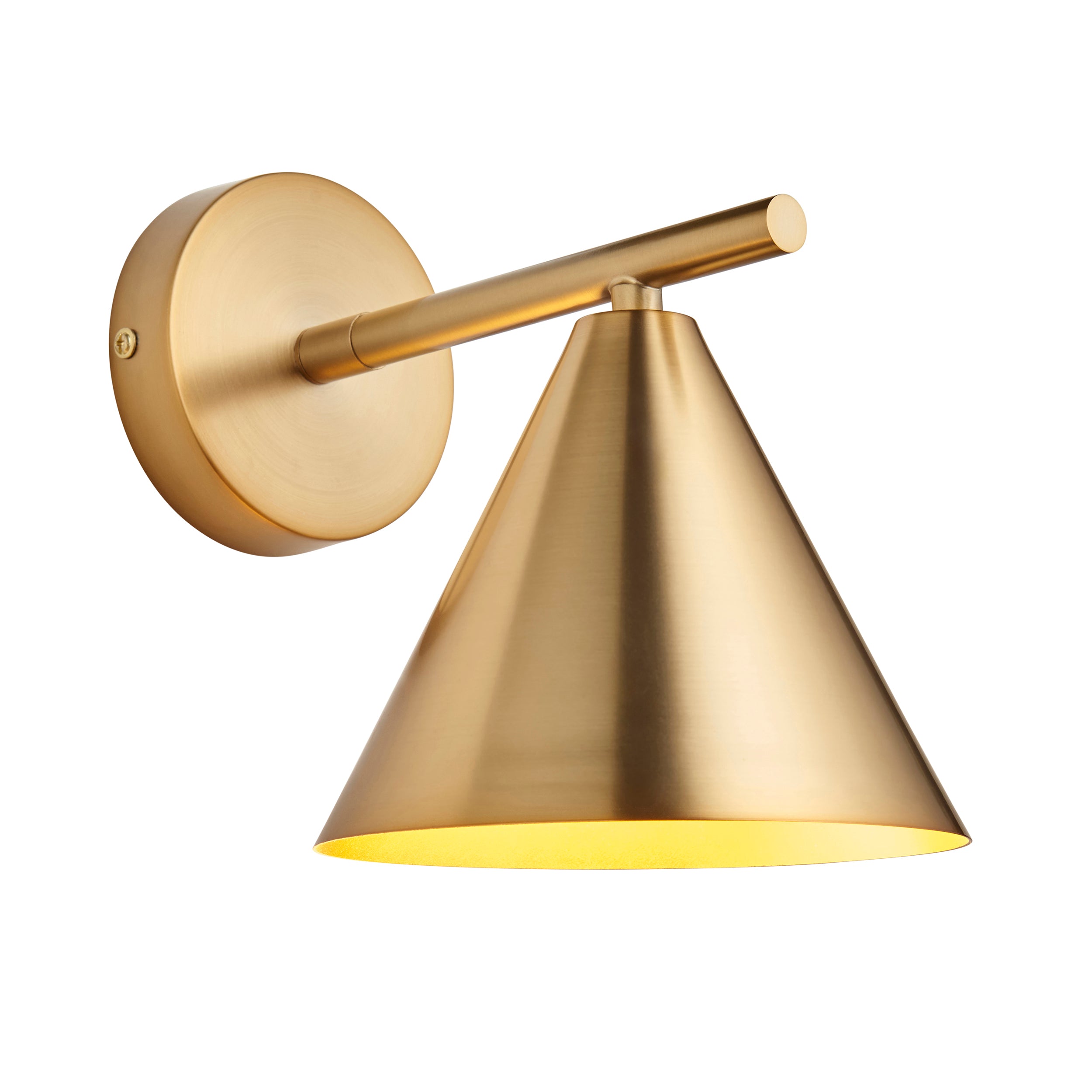 Cape Brass Wall Light 102893 by Endon Lighting