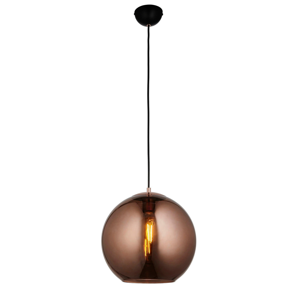 Boli Copper Mirrored Glass Ceiling Pendant-OB-180926
