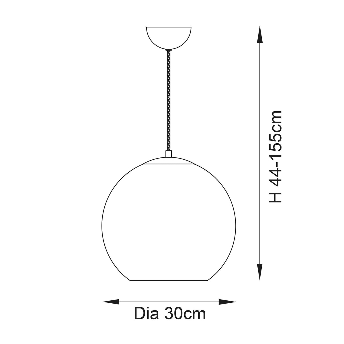 Boli Copper Mirrored Glass Ceiling Pendant-OB-180926