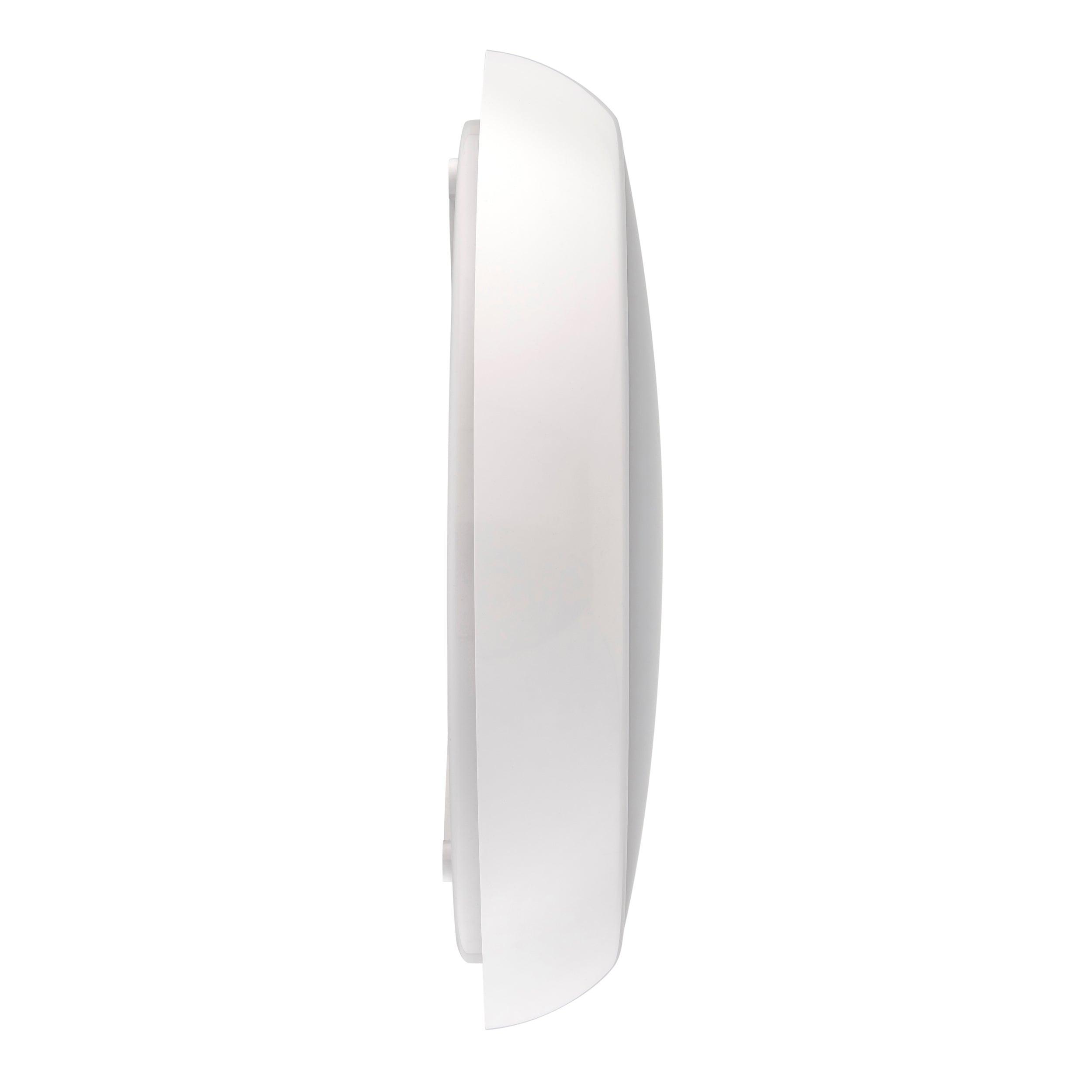heropro xl ip65 emergency led outdoor bulkhead flush light cctby Saxby Lighting, close up image