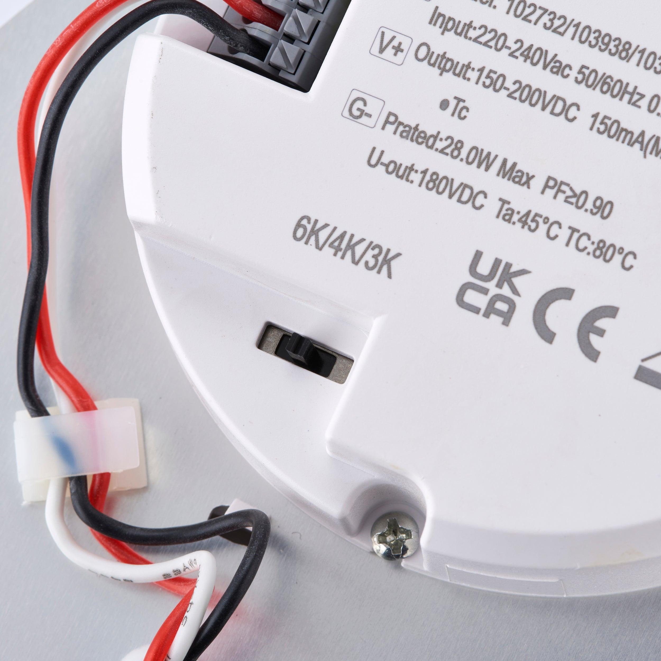 heropro xl mw led outdoor flush light ip65 28w by saxby lighting, close up image 63