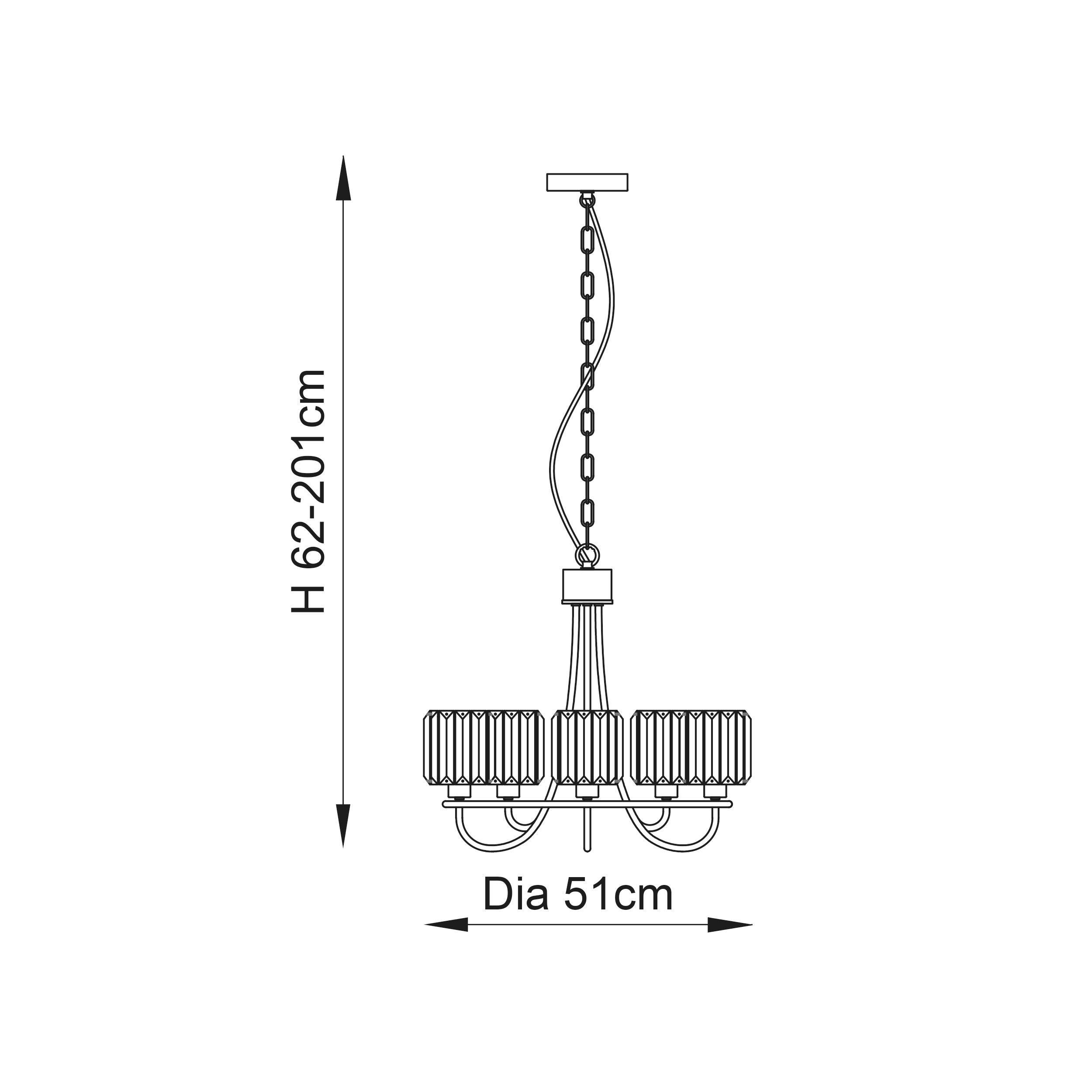 Berenice 5 Light Nickel Pendant - Clear Cut Glass Shades-Ceiling Pendant Lights-Endon Lighting Bedrooom Lighting Wider ImageTiffany Lighting Direct