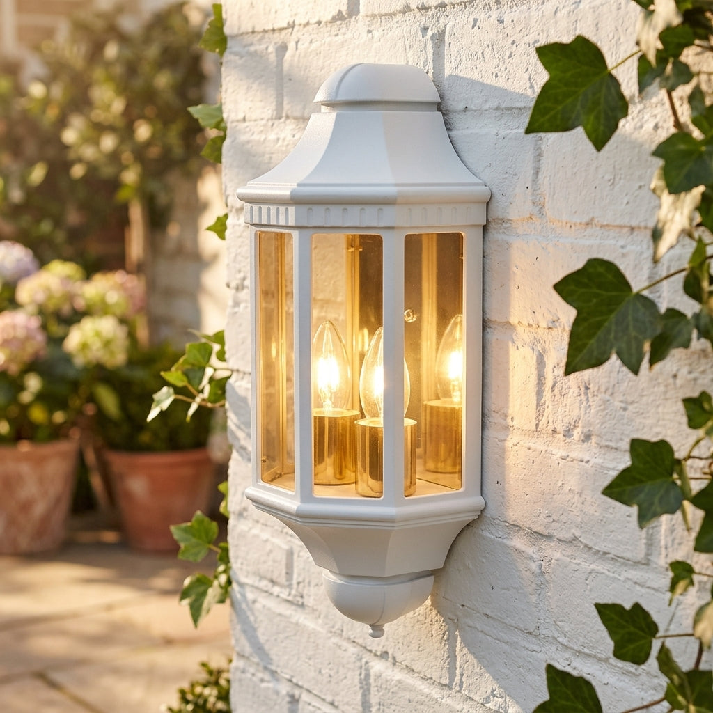 Oaks Westminster White Outdoor Wall Light