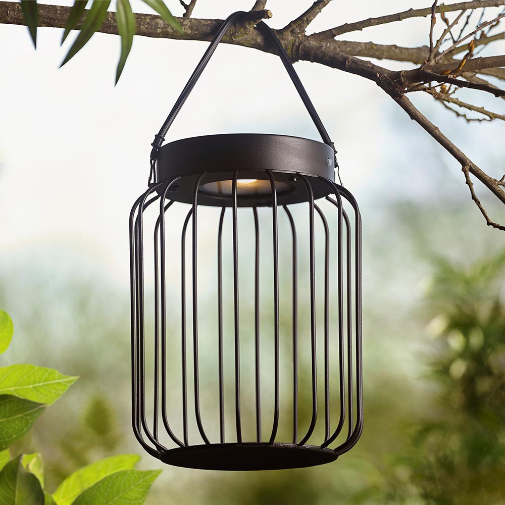 Tropic Solar Black Outdoor Table Lamp