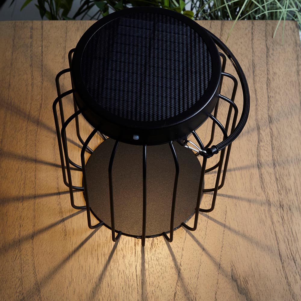 Tropic Solar Black Outdoor Table Lamp