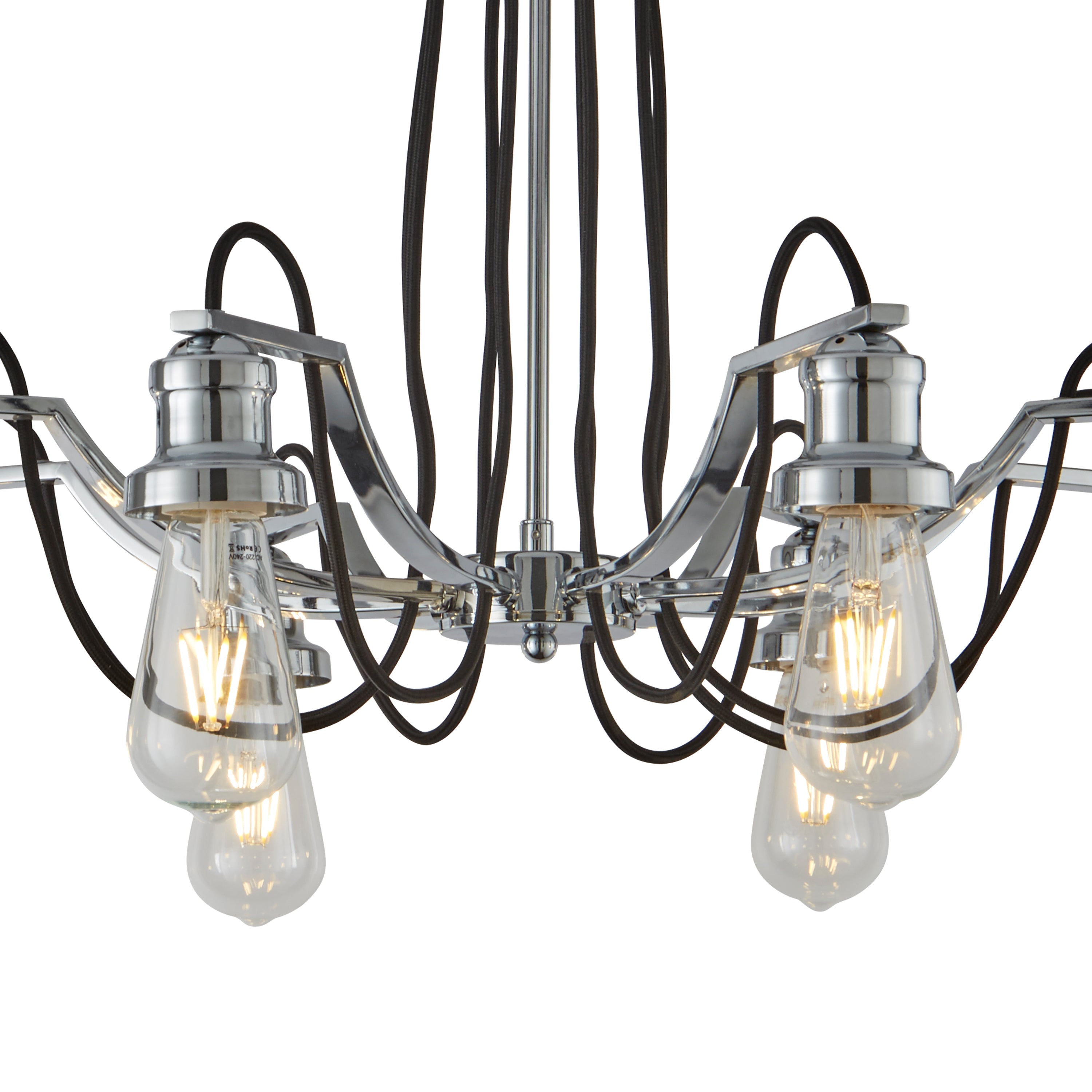 Searchlight Olivia 8 Light Chrome Ceiling Pendant