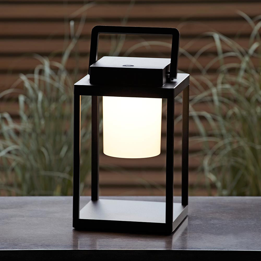 Voyage Rechargeable Black Outdoor Table Lamp - IP44-OB-180926