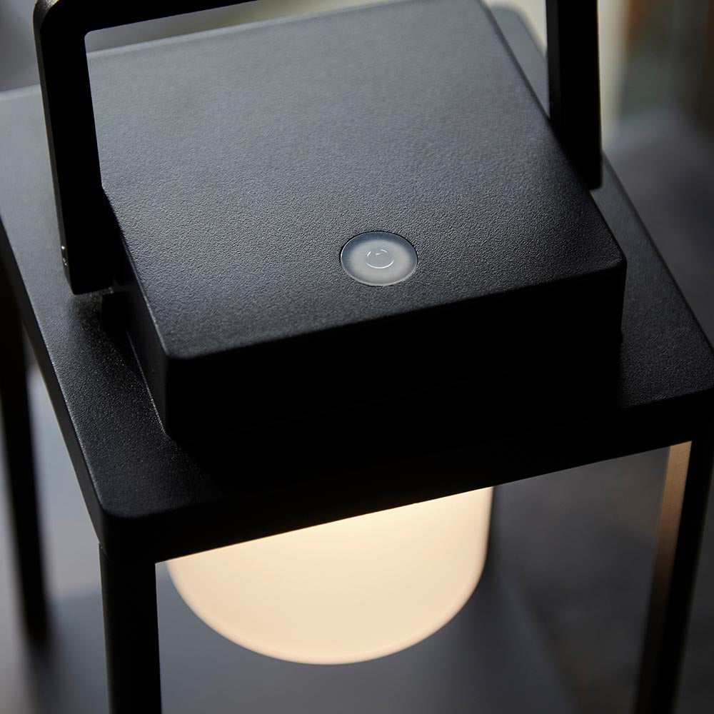 Voyage Rechargeable Black Outdoor Table Lamp - IP44-OB-180926