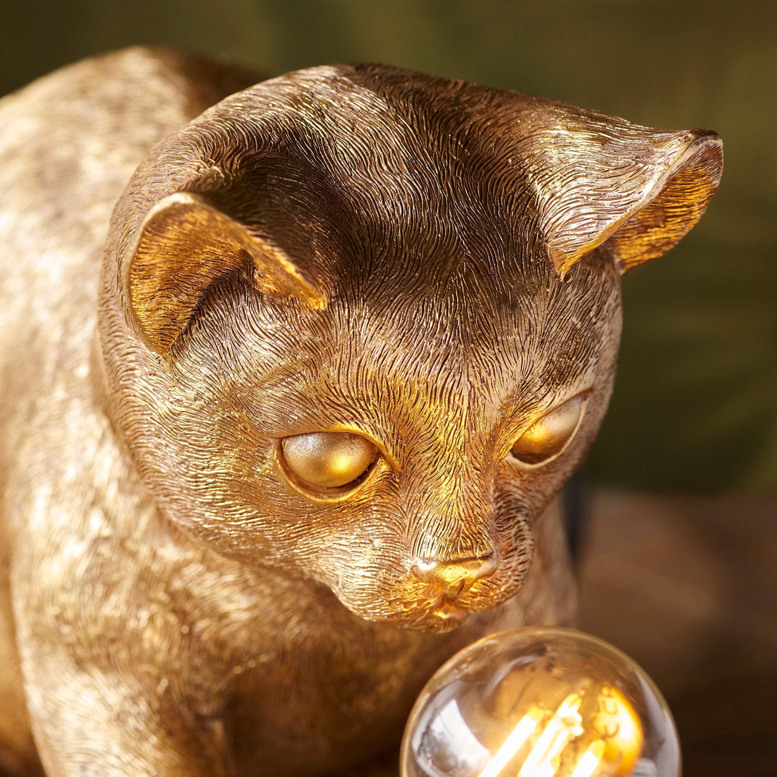 Kitten Gold Cat Table Lamp