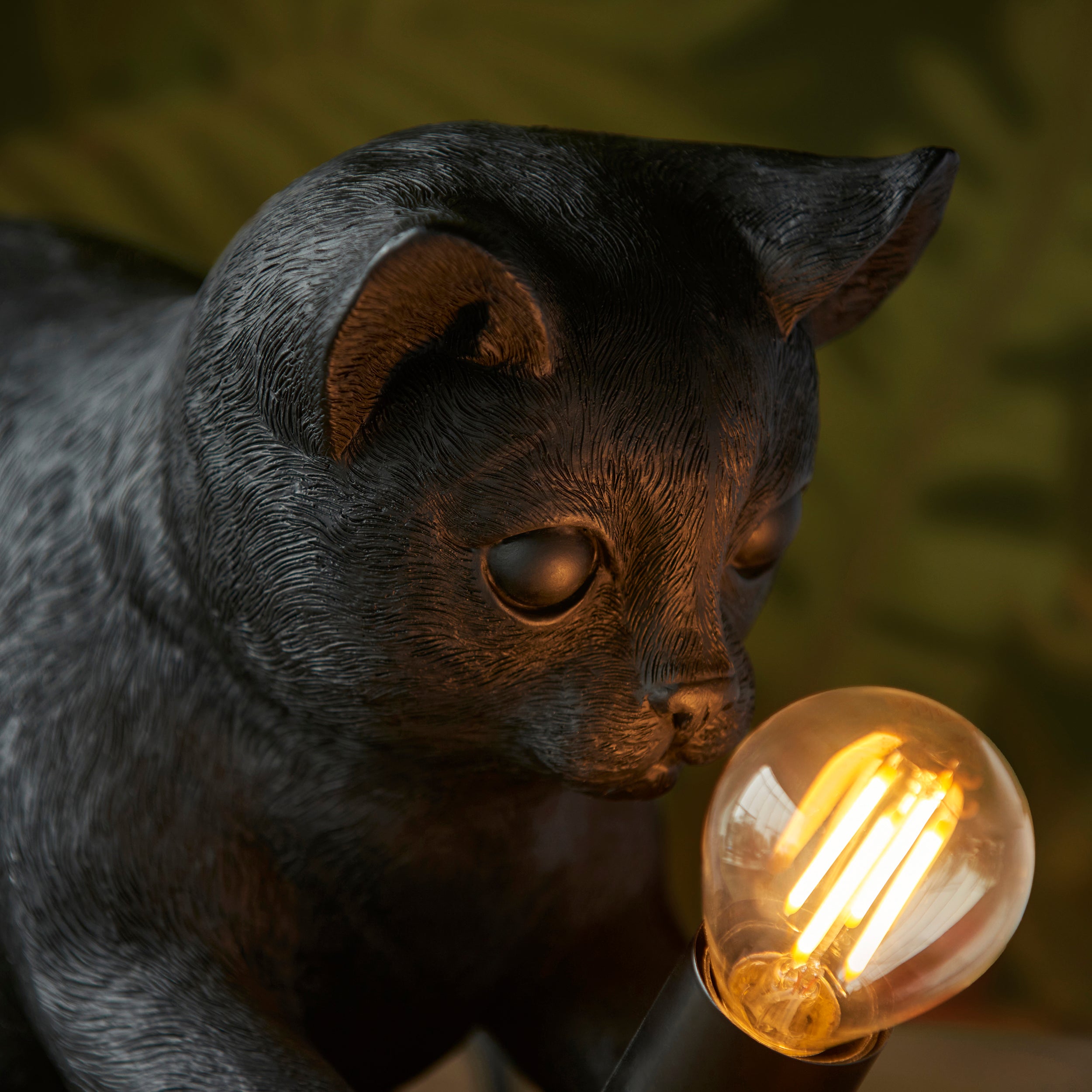 Kitten Black Cat Table Lamp