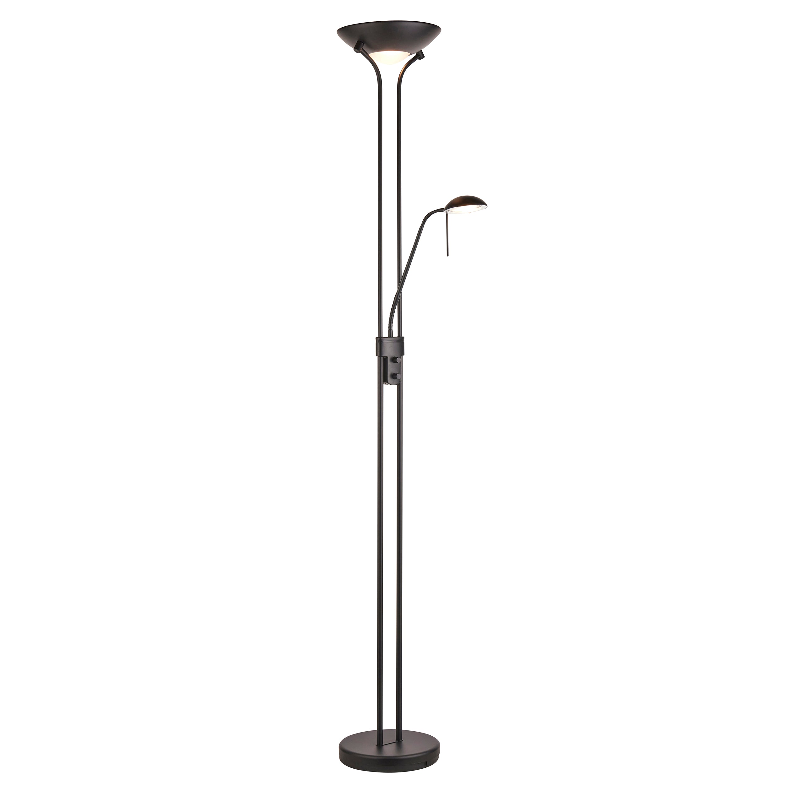 Rome Black Mother & Child Floor Lamp 107738 by Endon Lighting