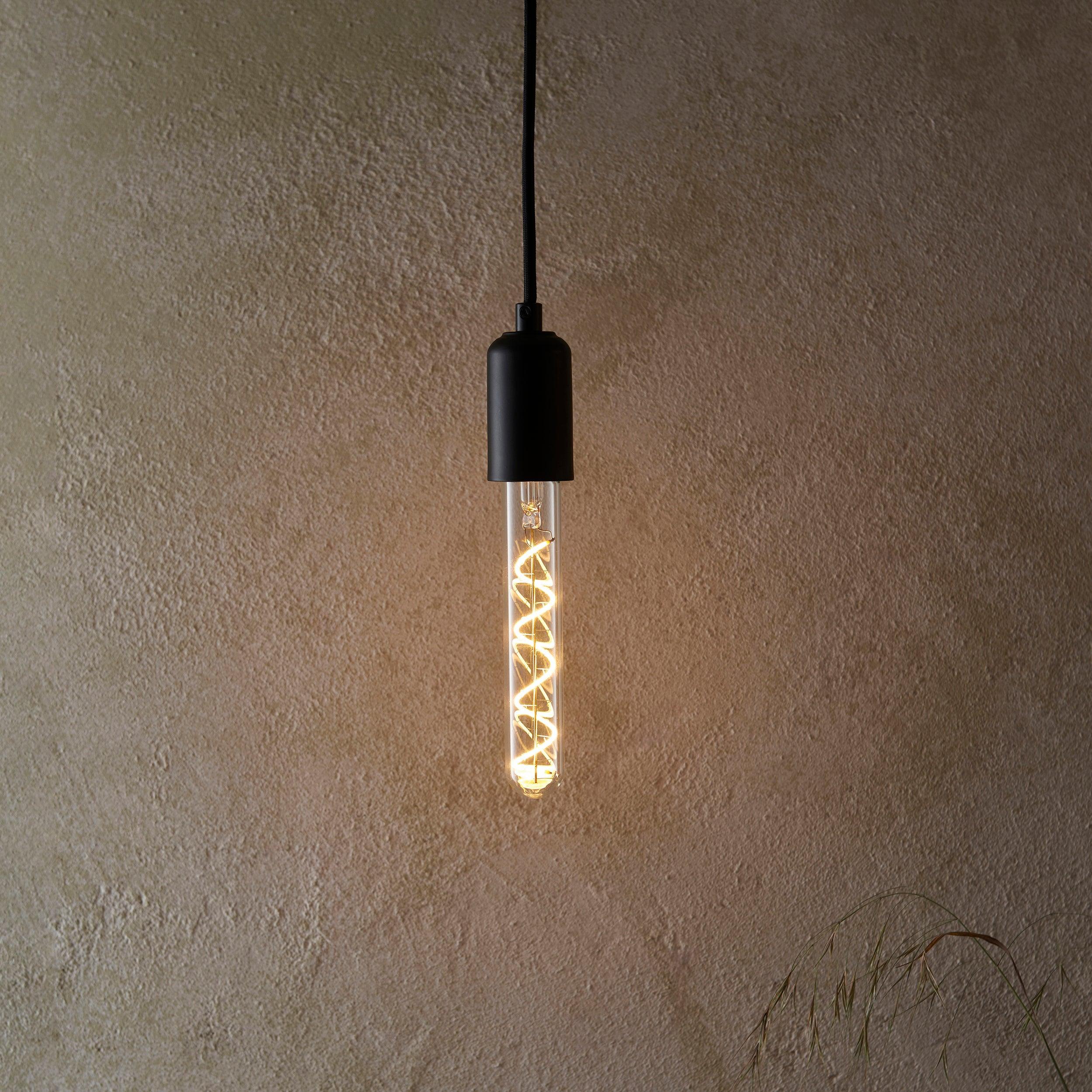 Spiral Tubular E27 Filament Clear Glass 4W LED Light Bulb 107971