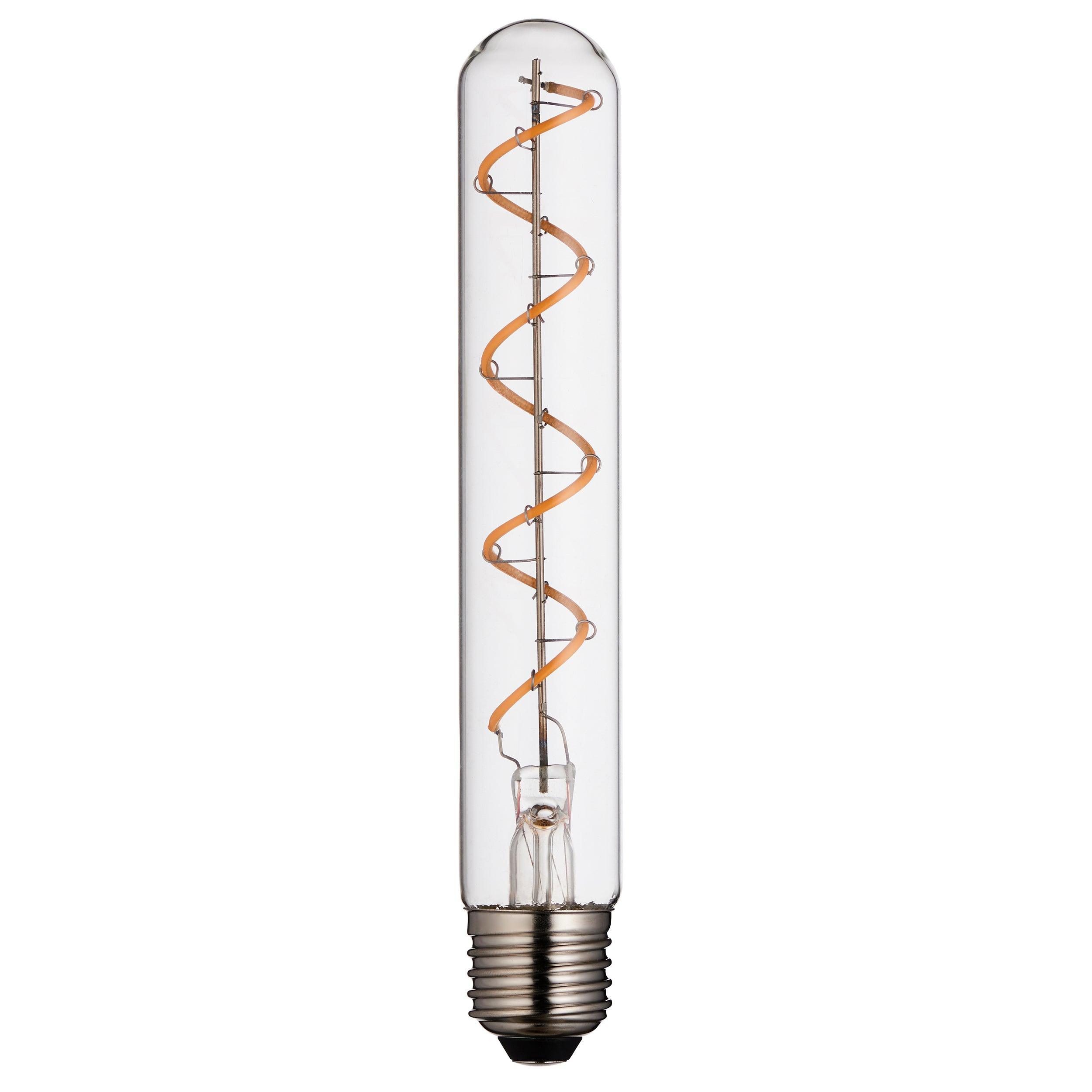 Spiral Tubular E27 Filament Clear Glass 4W LED Light Bulb 107971