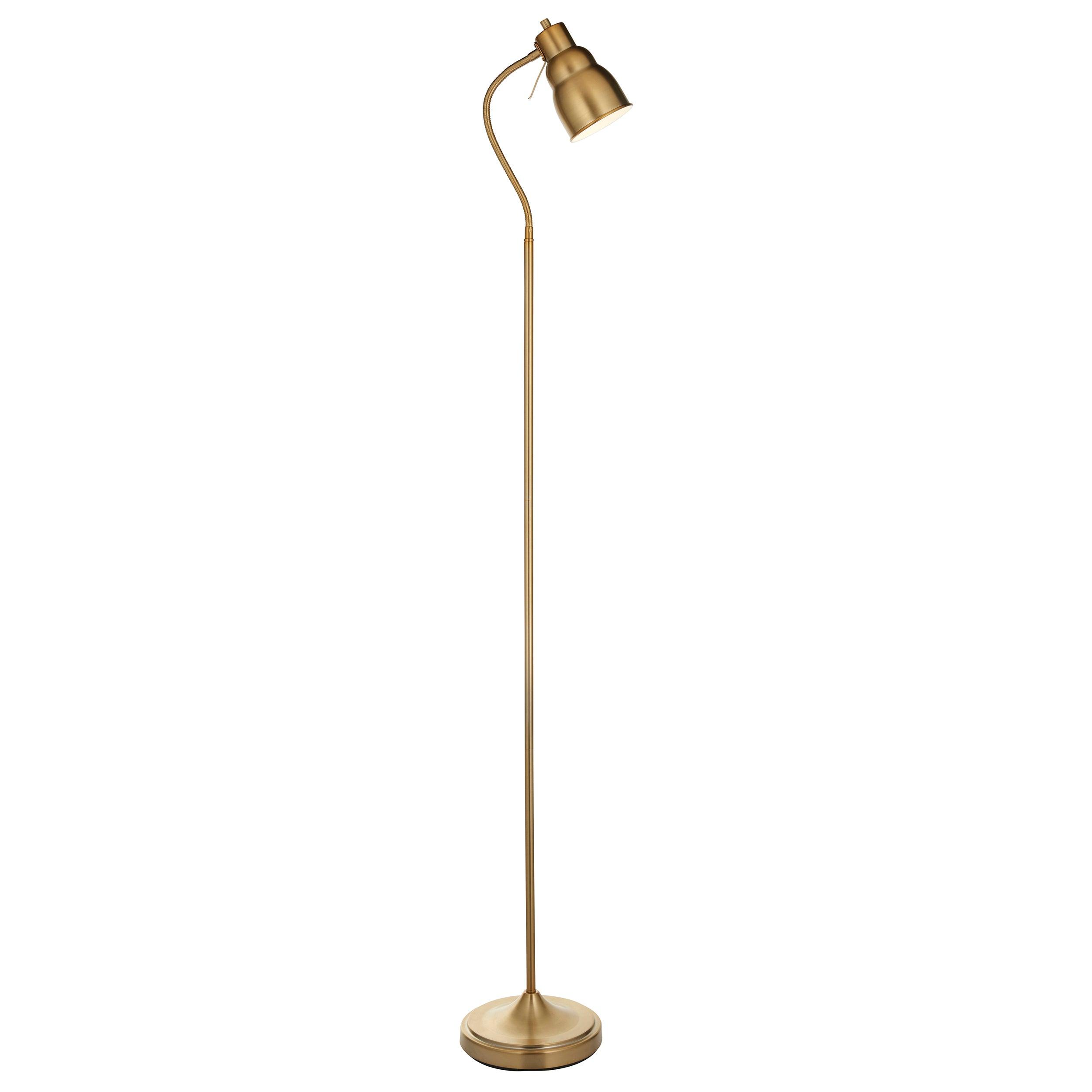 Classic Flexi Brass Reader Floor Lamp