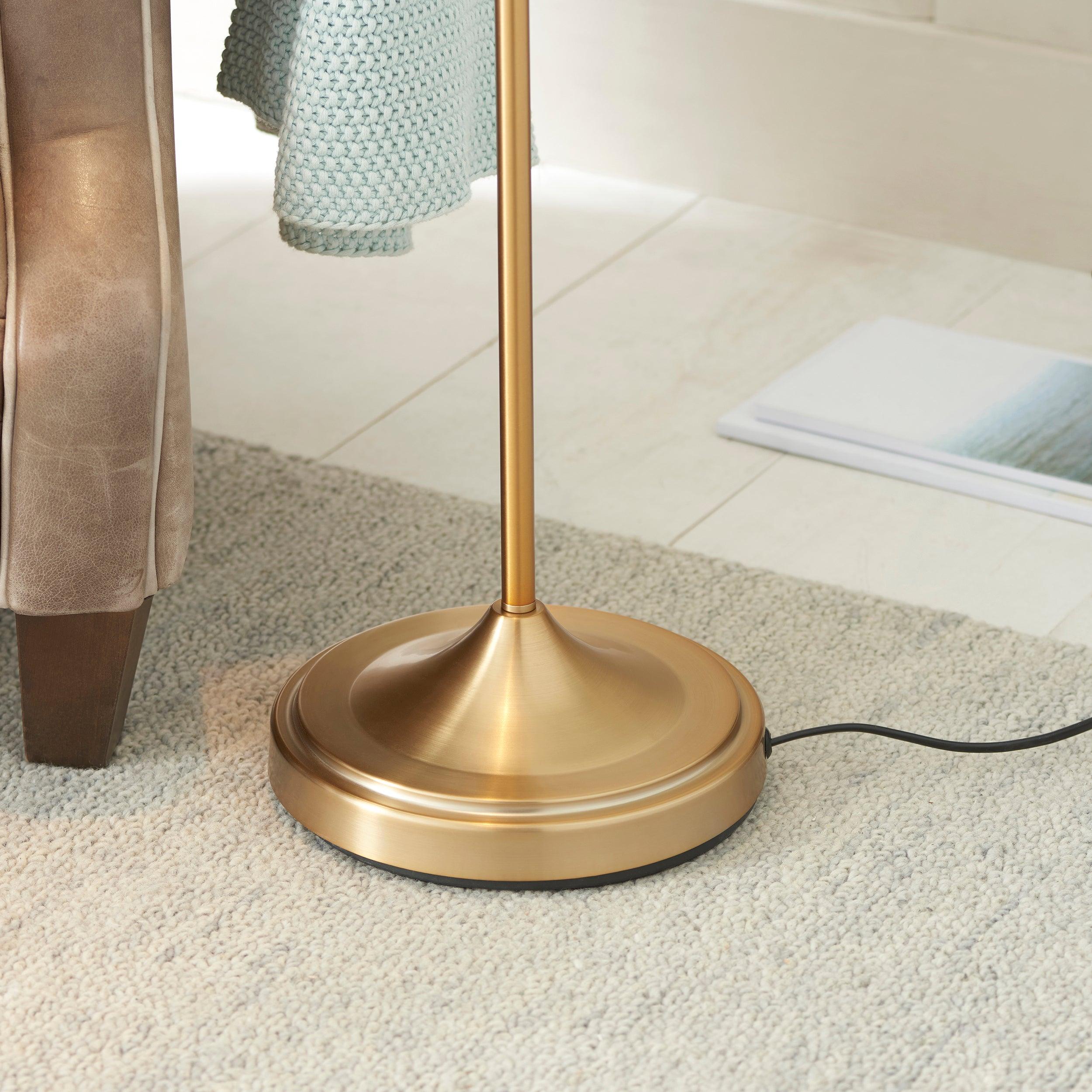 Classic Flexi Brass Reader Floor Lamp