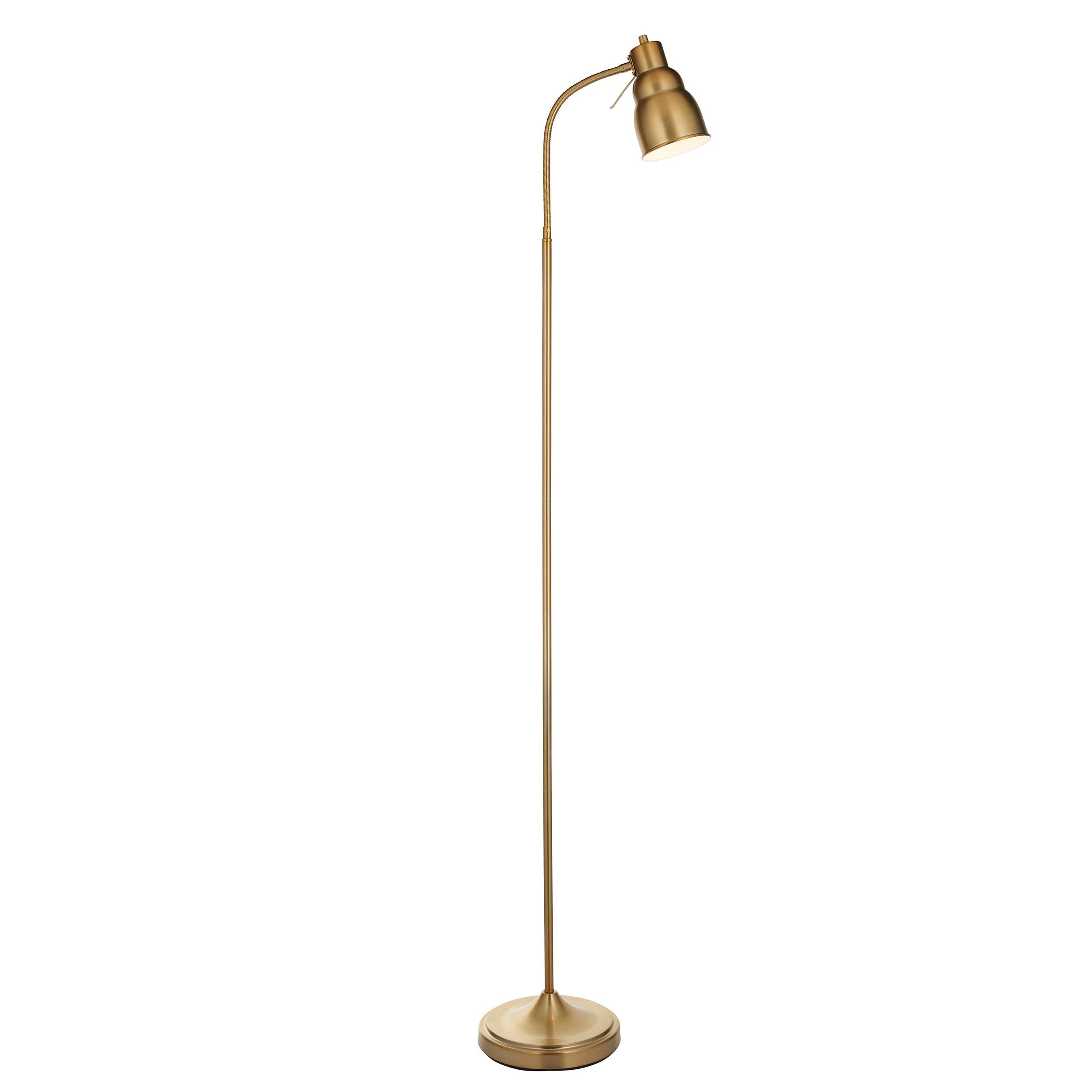 Classic Flexi Brass Reader Floor Lamp