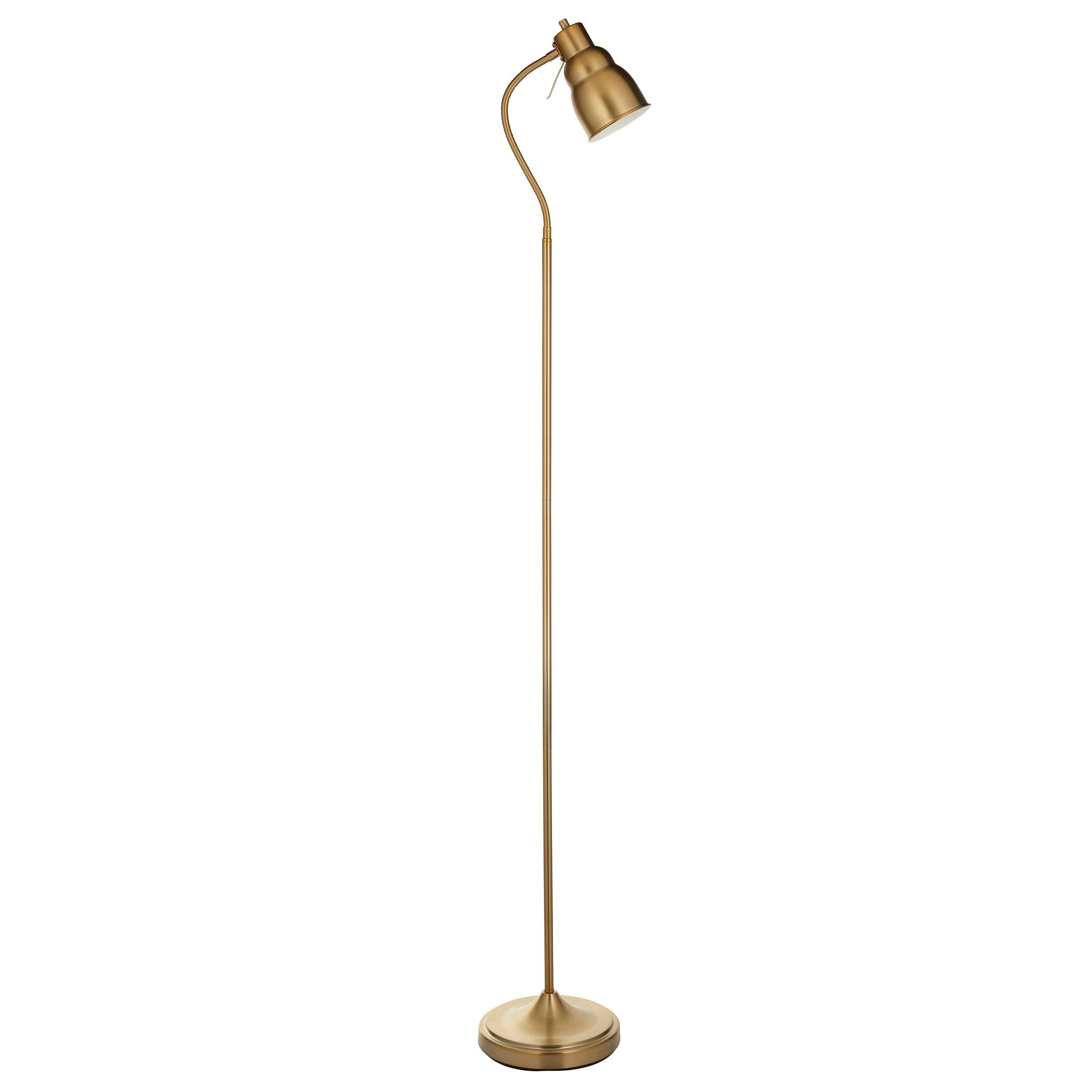 Classic Flexi Brass Reader Floor Lamp