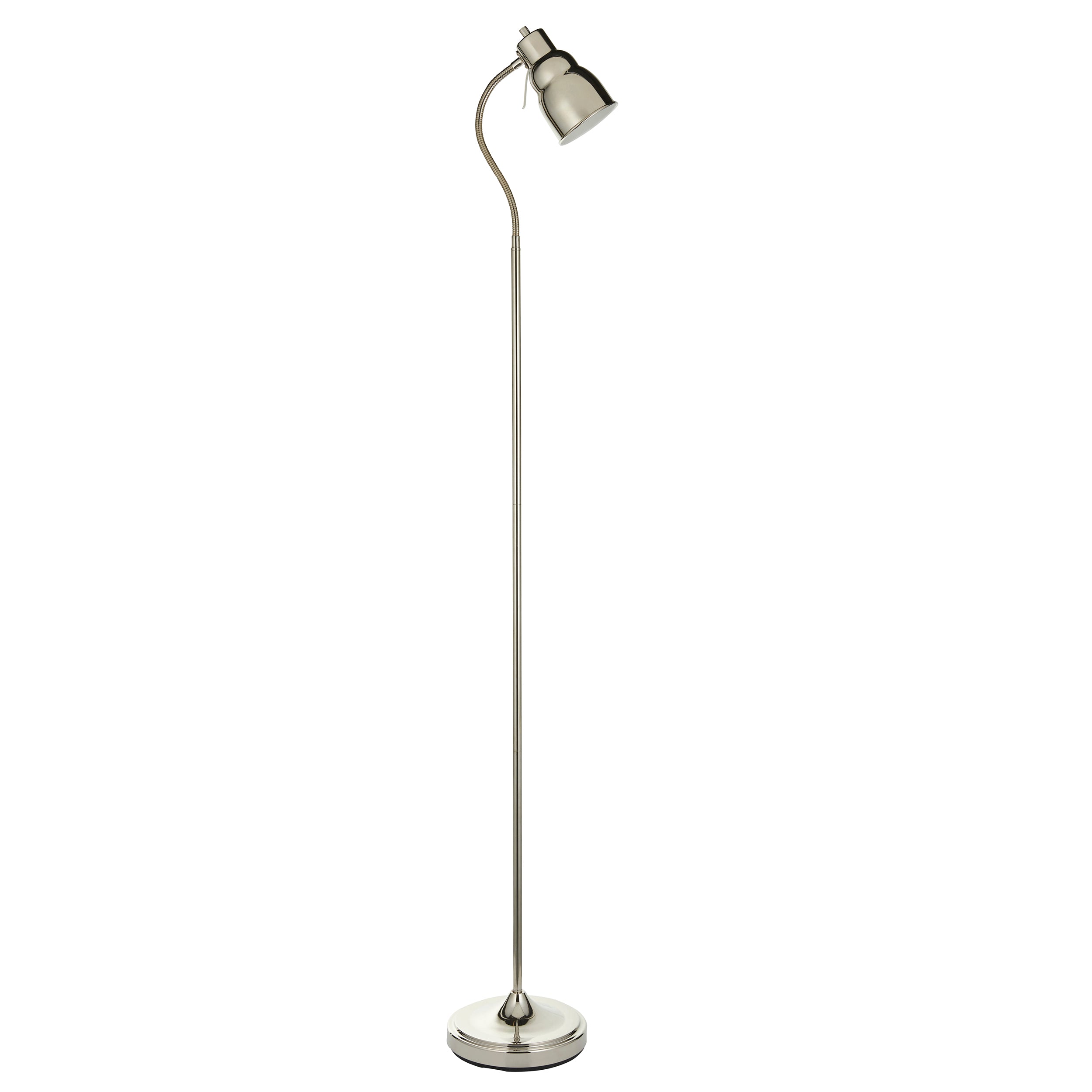 Classic Flexi Nickel Reader Floor Lamp
