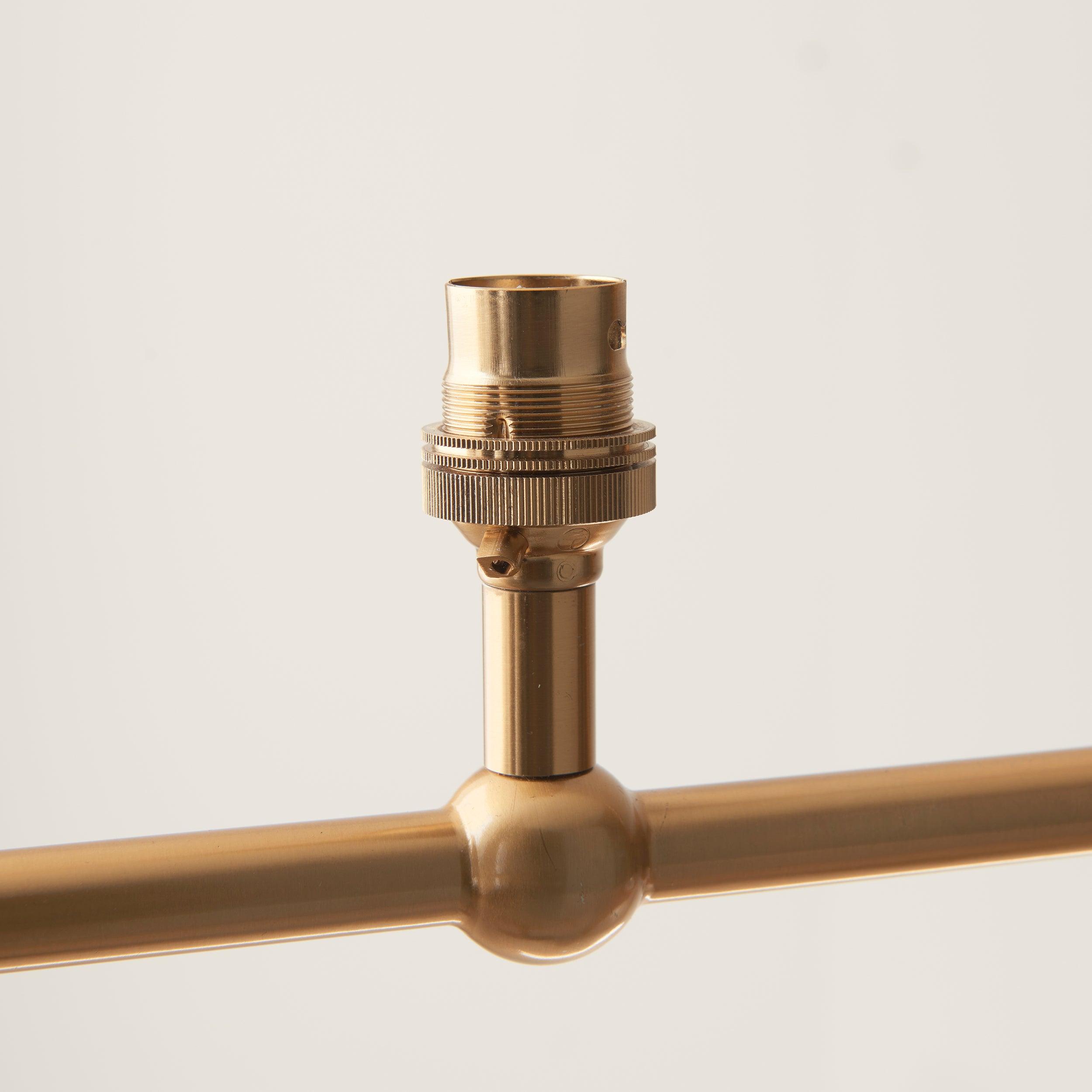 Santiago 4 Light Linear Brass Pendant Fitting