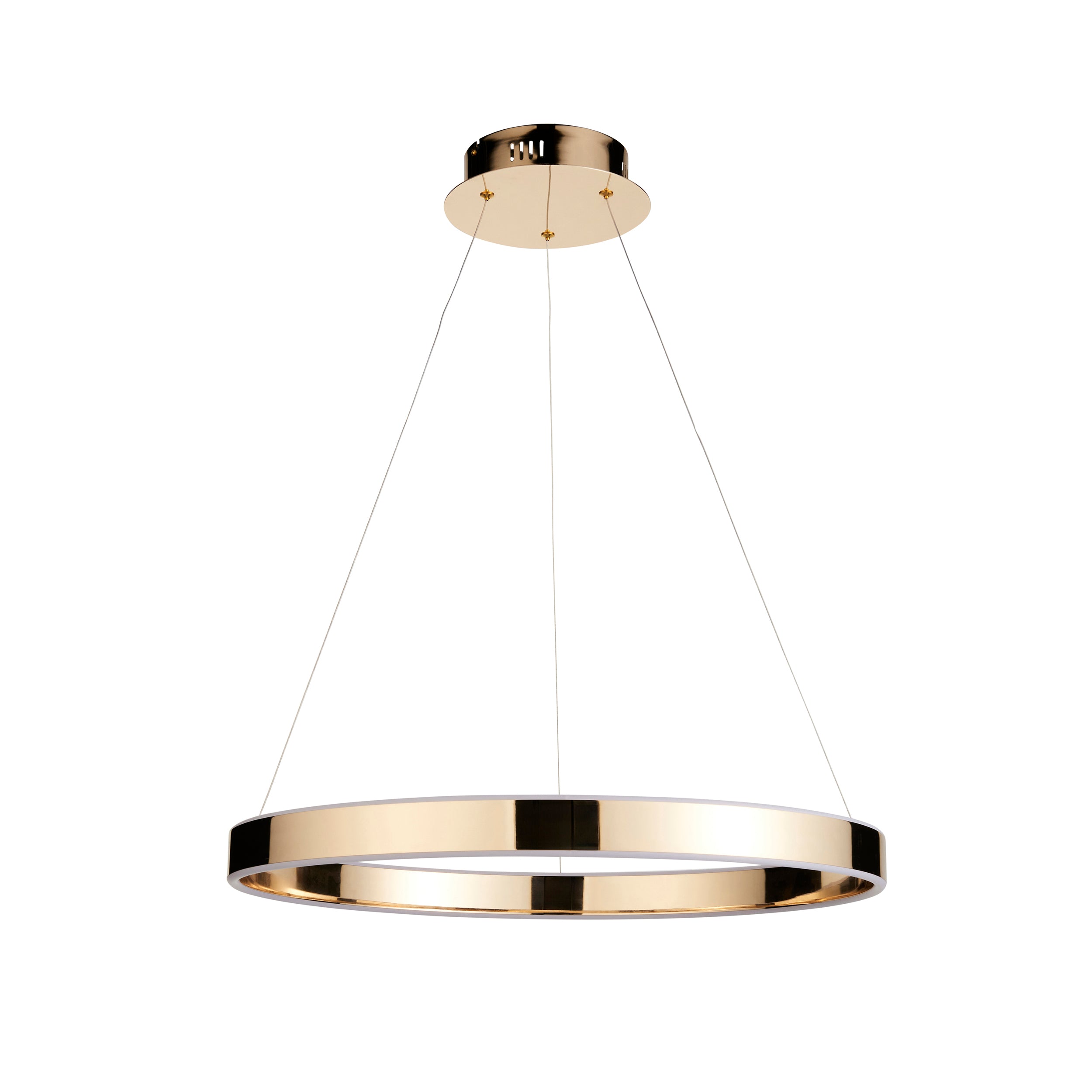 Endon Gen Ring LED Gold & Frosted Diffuser Ceiling Pendant