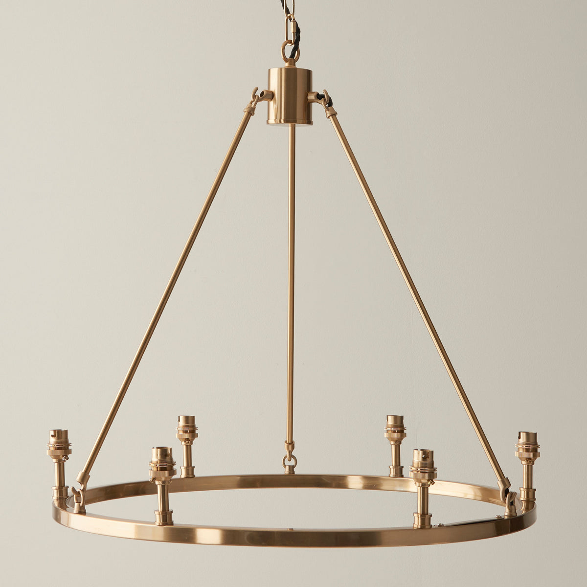 Endon Chester 6 Light Brass Ceiling Pendant-OB-180926