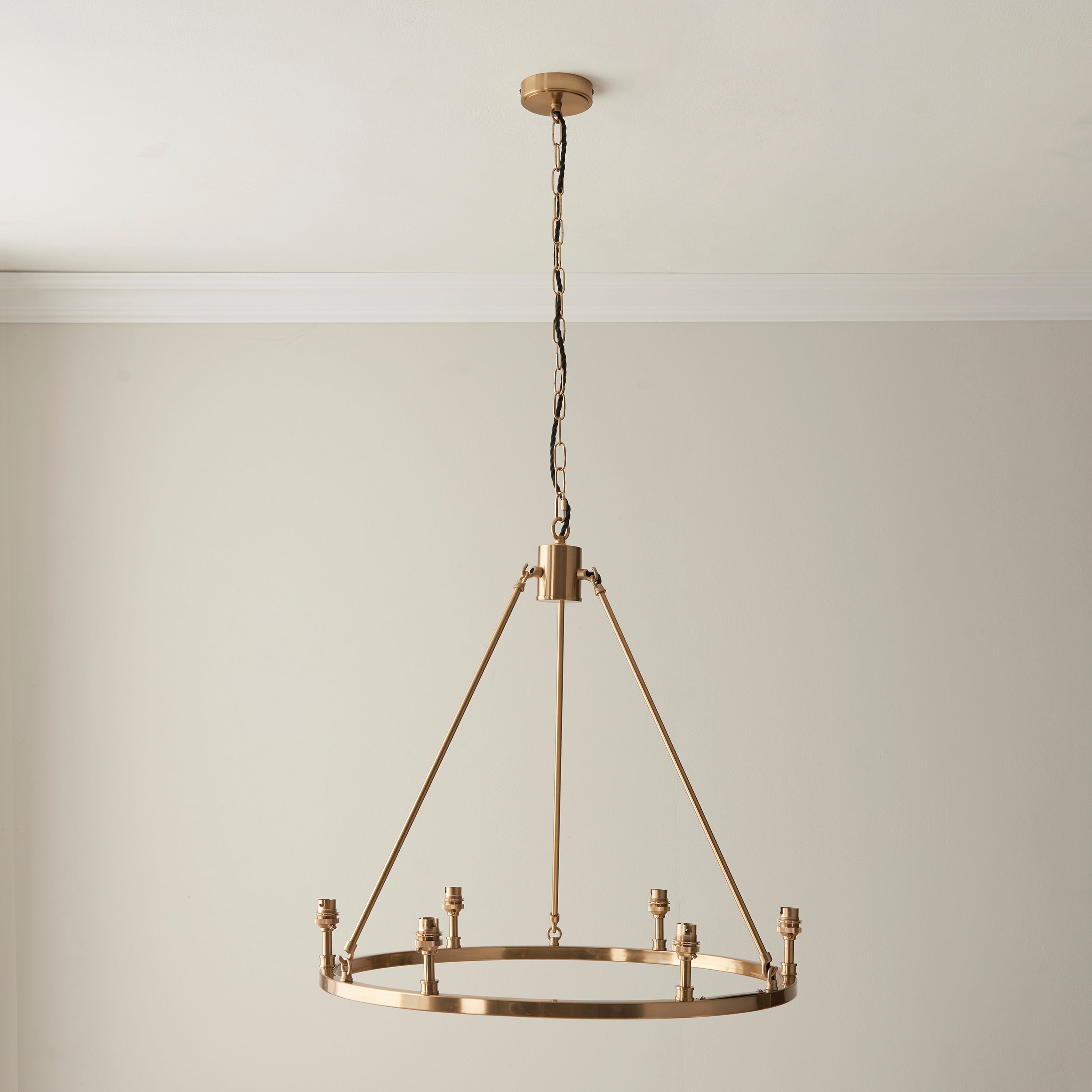 Endon Chester 6 Light Brass Ceiling Pendant