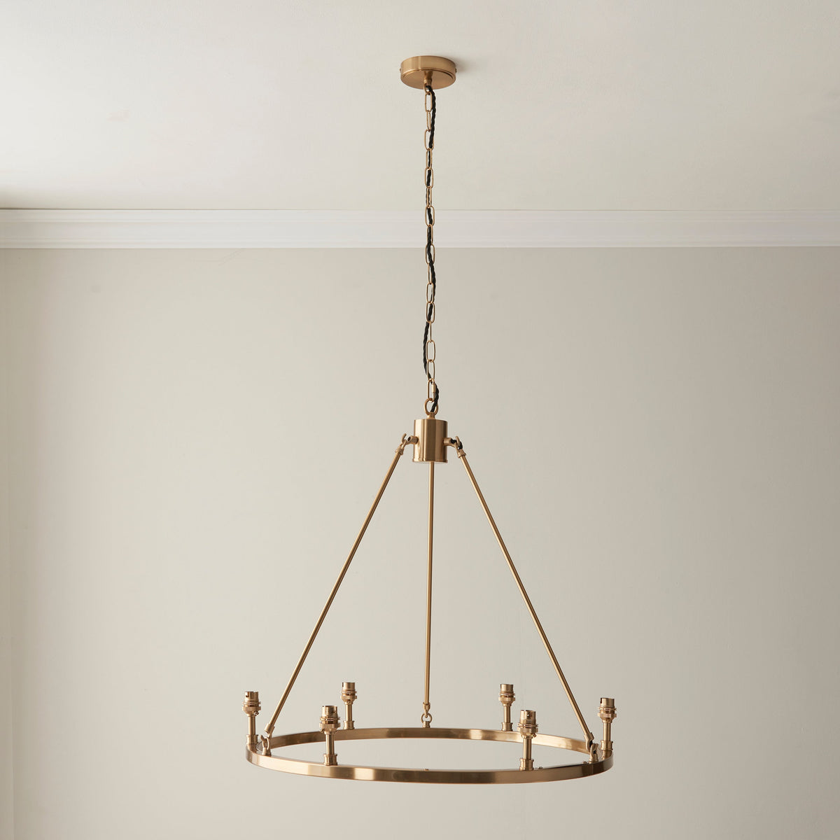 Endon Chester 6 Light Brass Ceiling Pendant-OB-180926
