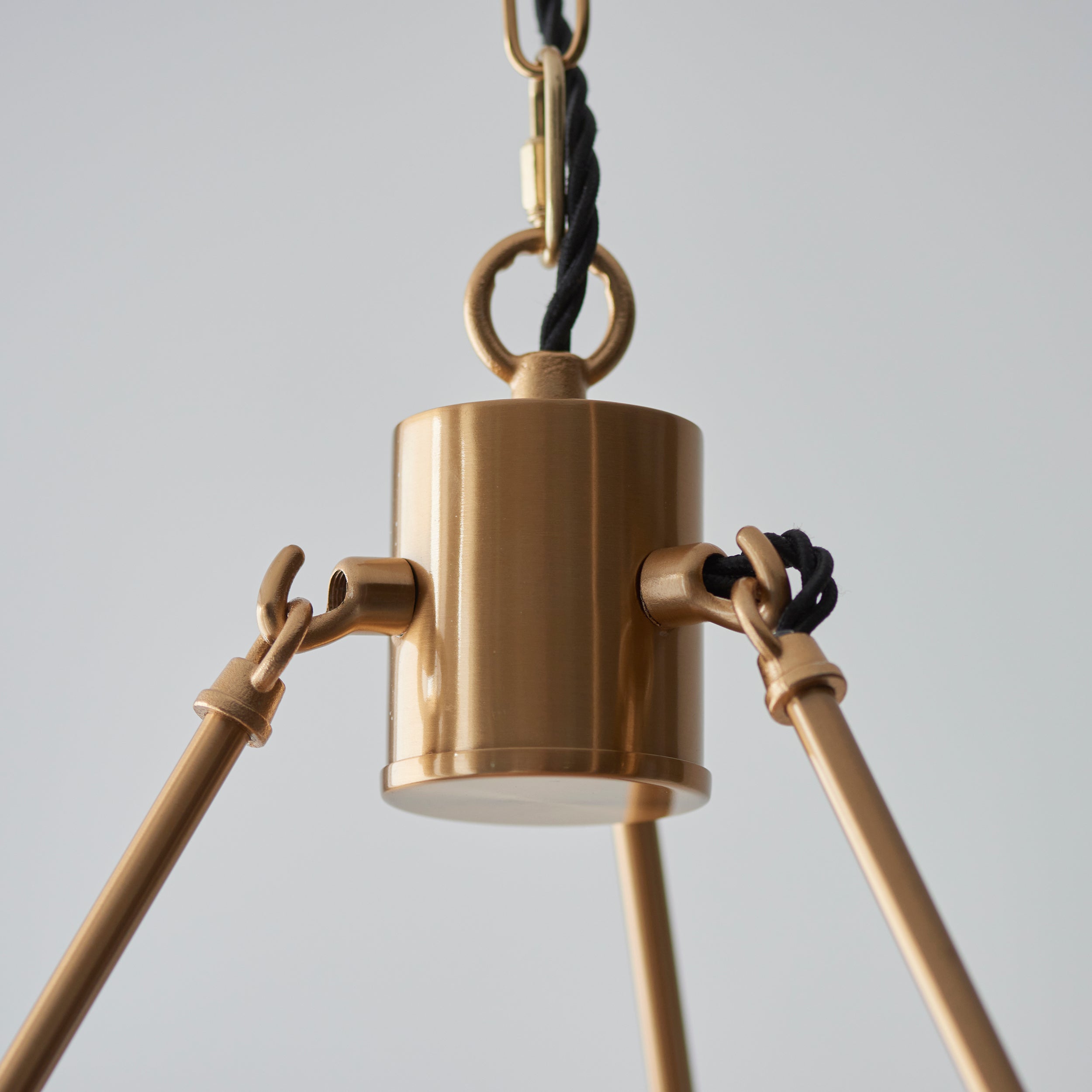 Endon Chester 6 Light Brass Ceiling Pendant
