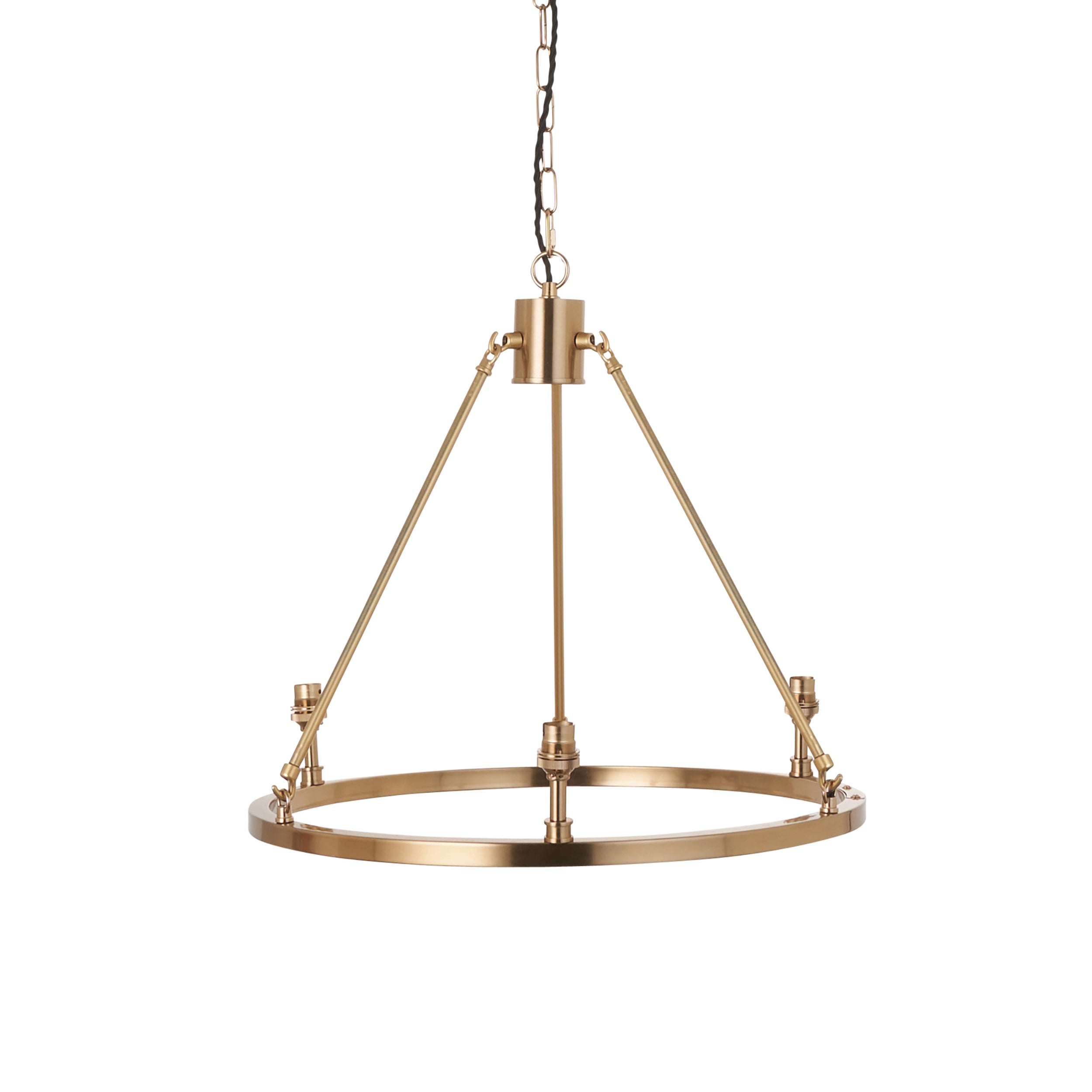 Endon Chester 3 Light Brass Ceiling Pendant