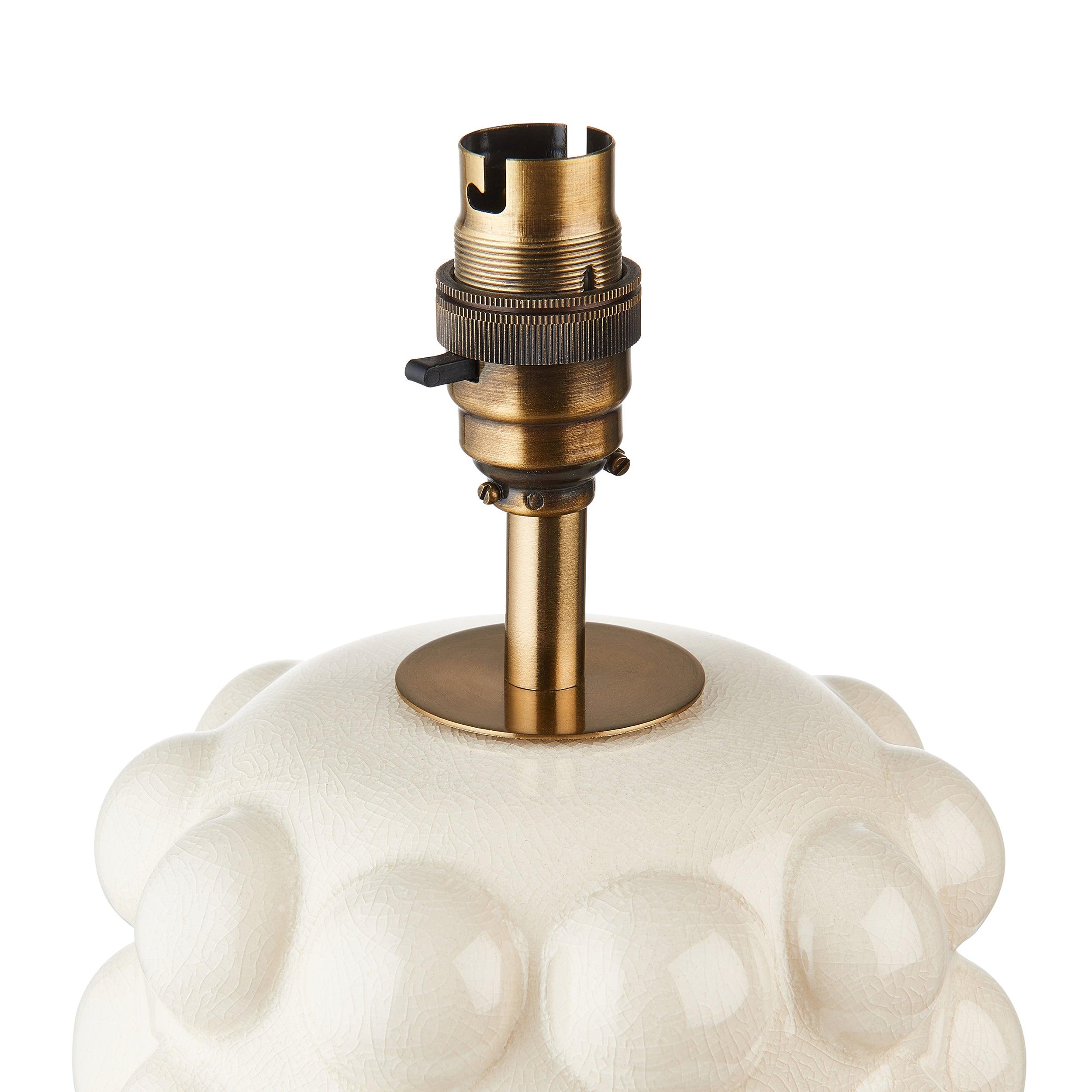 Bobble White Ceramic Table Lamp Base