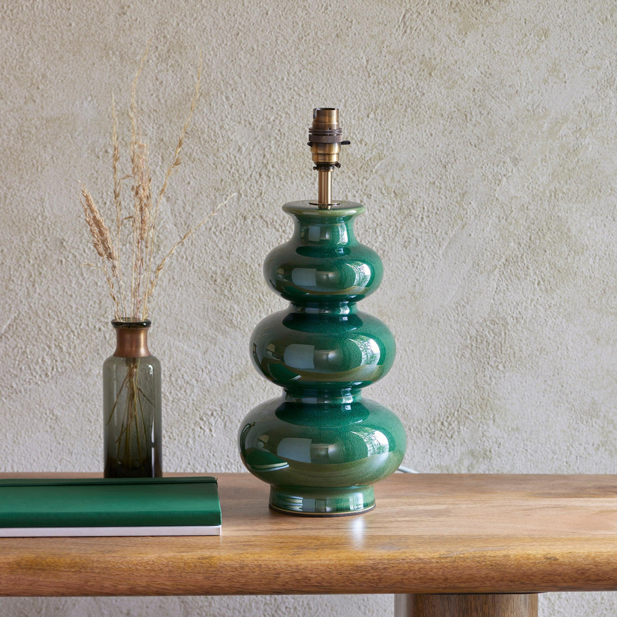 Monroe Green Ceramic Table Lamp Base-OPEN-BOX-BSL-270826