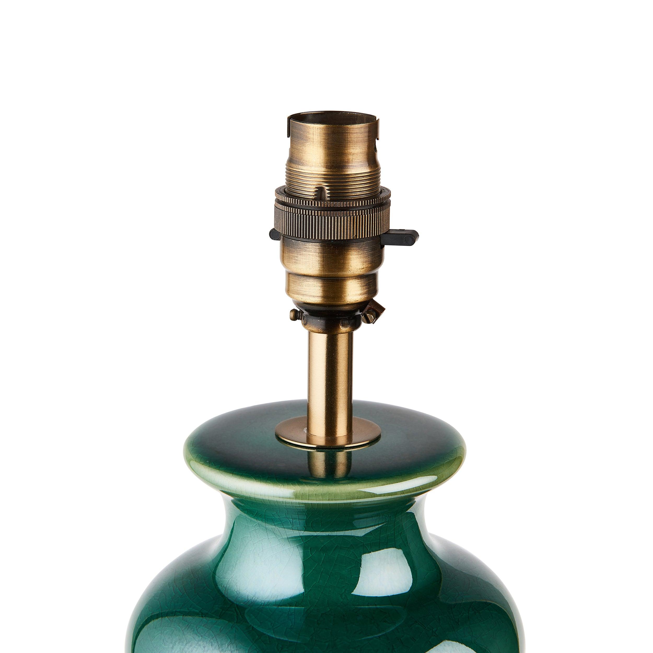 Monroe Green Ceramic Table Lamp Base