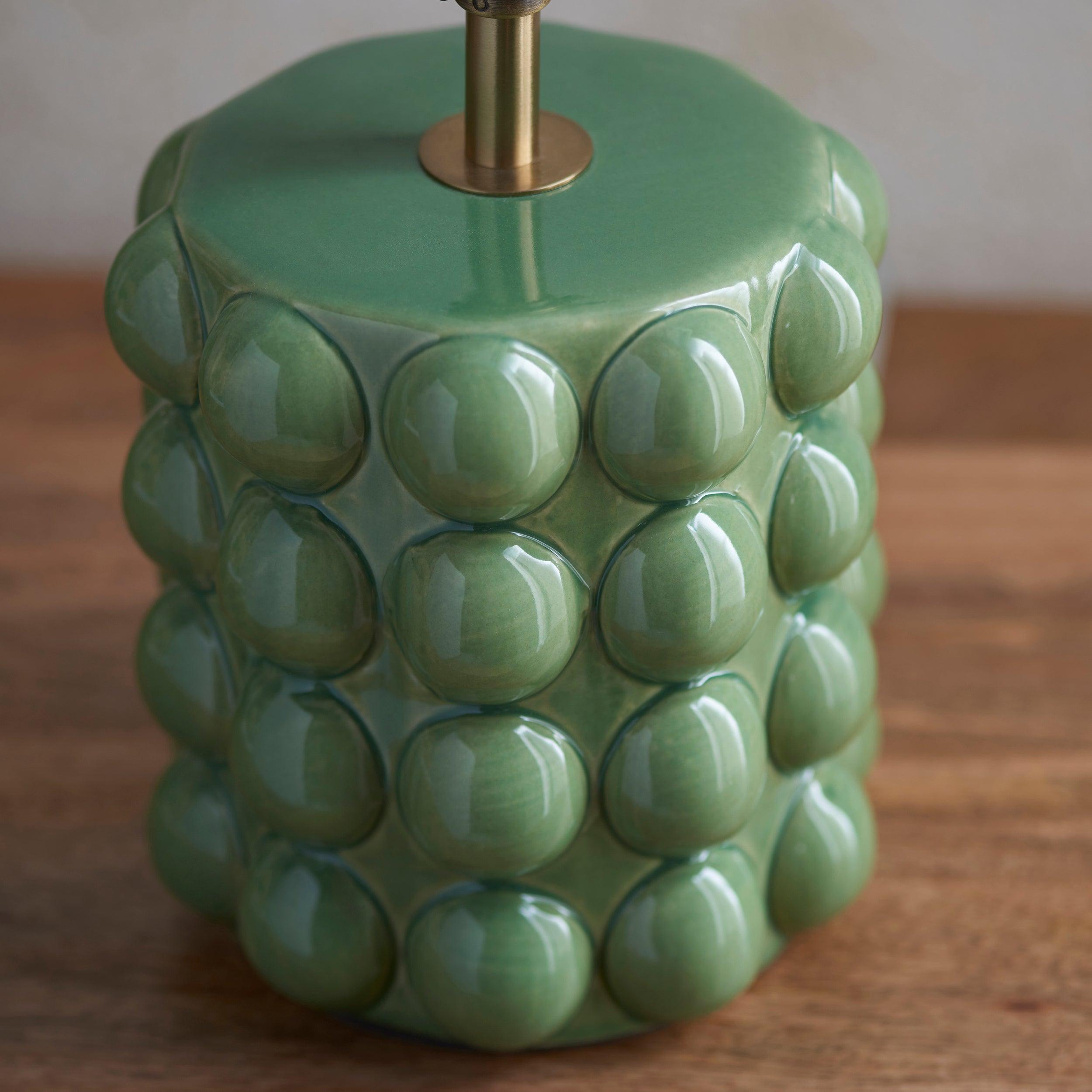 Bobble Green Ceramic Table Lamp Base