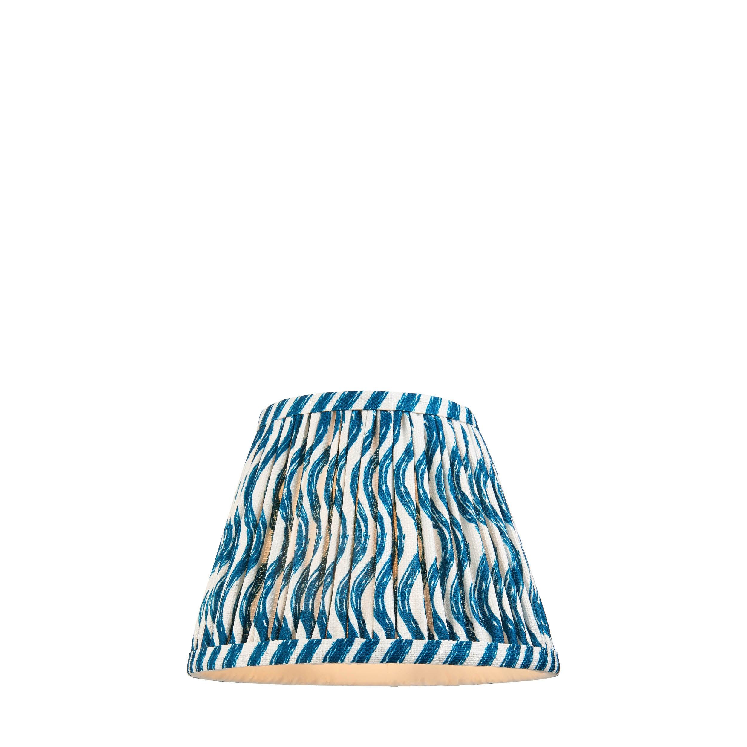 Ripple 20cm Blue Lamp Shade