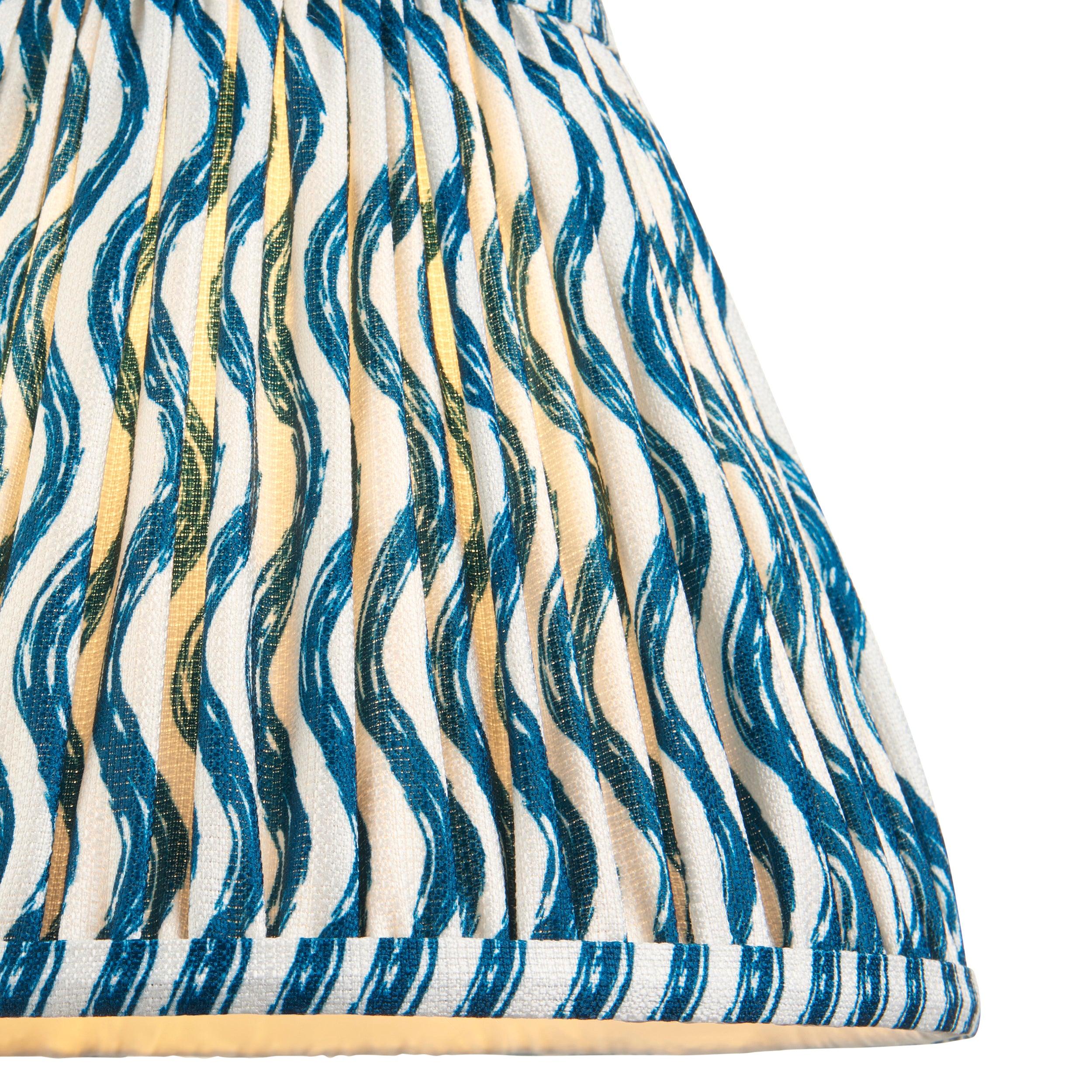 Ripple 25cm Blue Lamp Shade